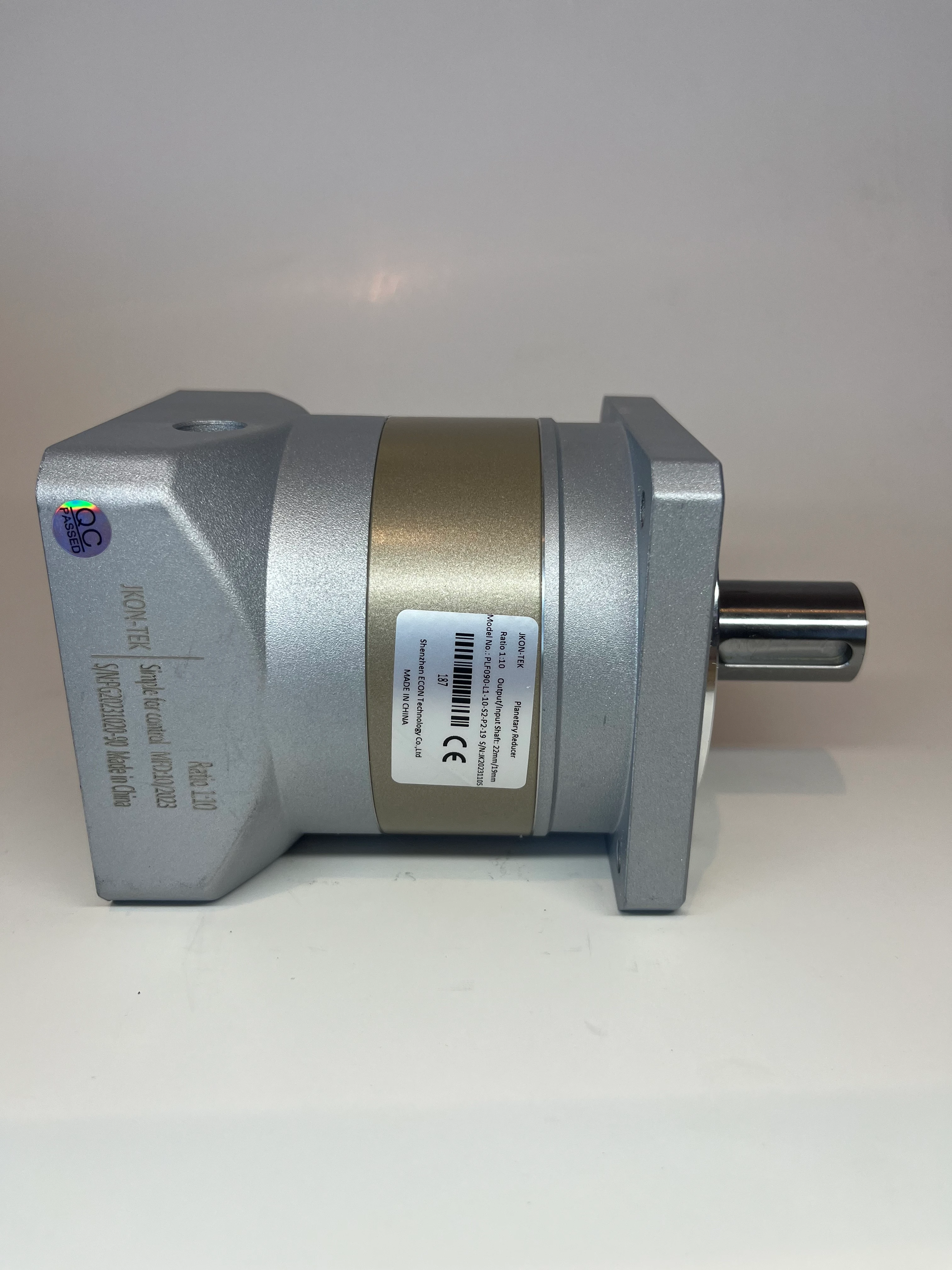 750W Servo Motor İçin 1:10 Çevrim Oranlı Planet Redüktör (PLF090-L1-10-S2-P2-19)
