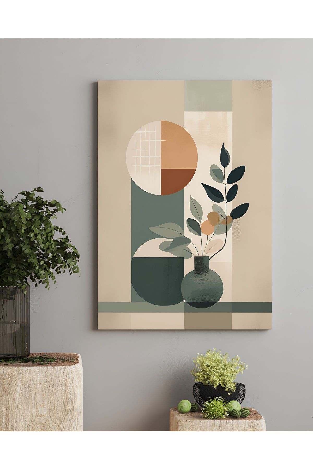 Modern Minimalist Dekoratif Kanvas Duvar tablo