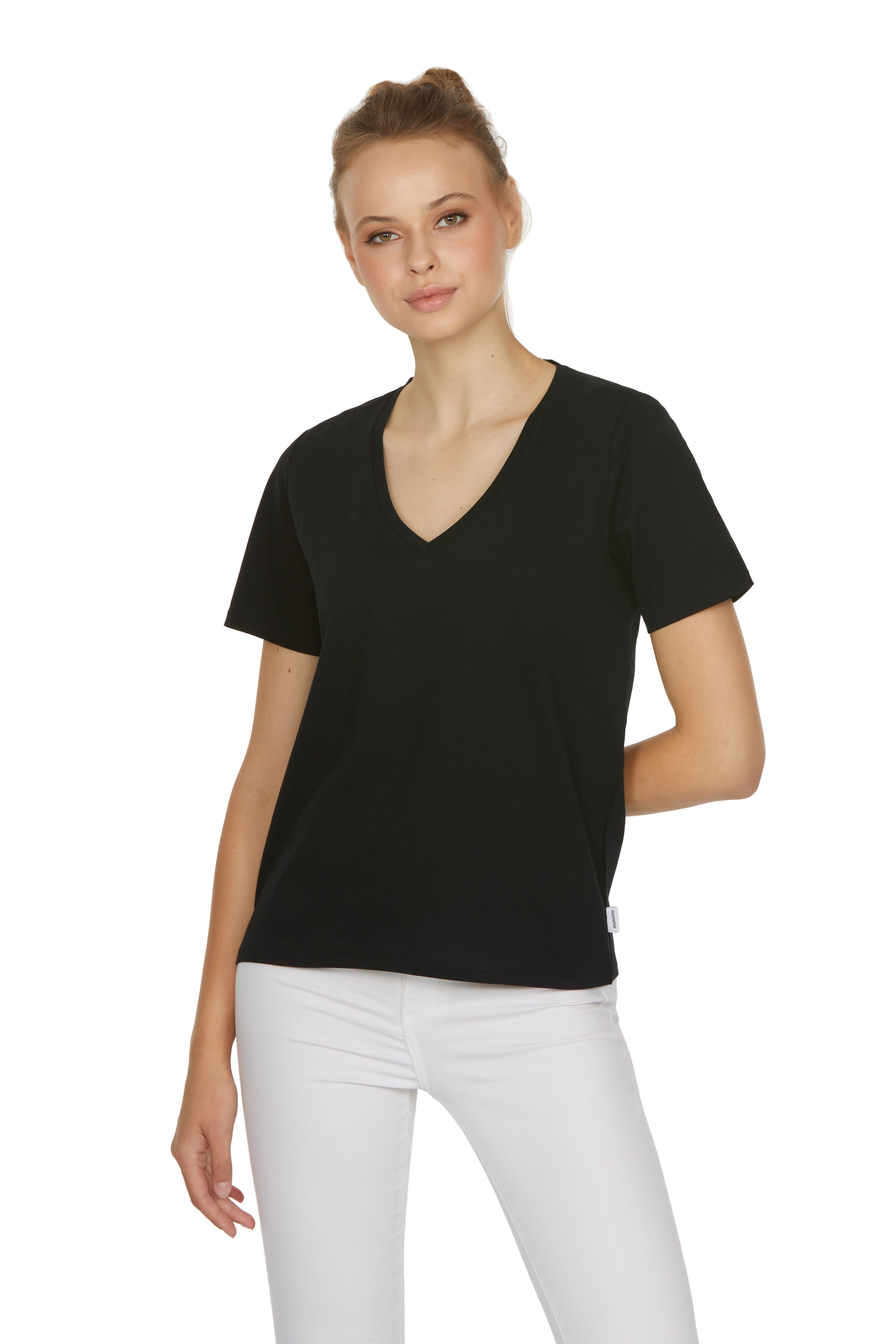 Basic - V Neck - 99 BLACK