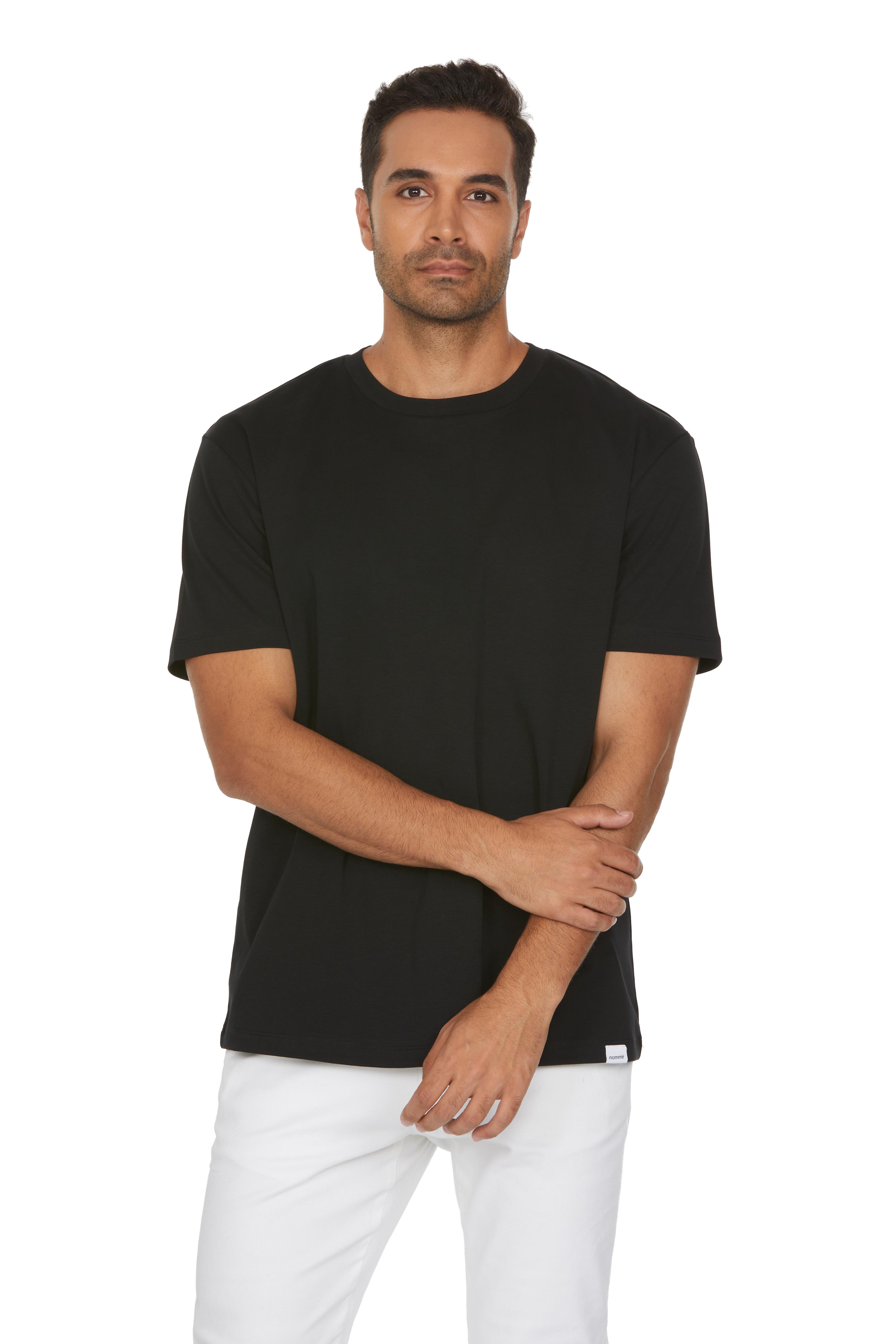 Oversize Crew Neck - Silk Touch - 99 BLACK