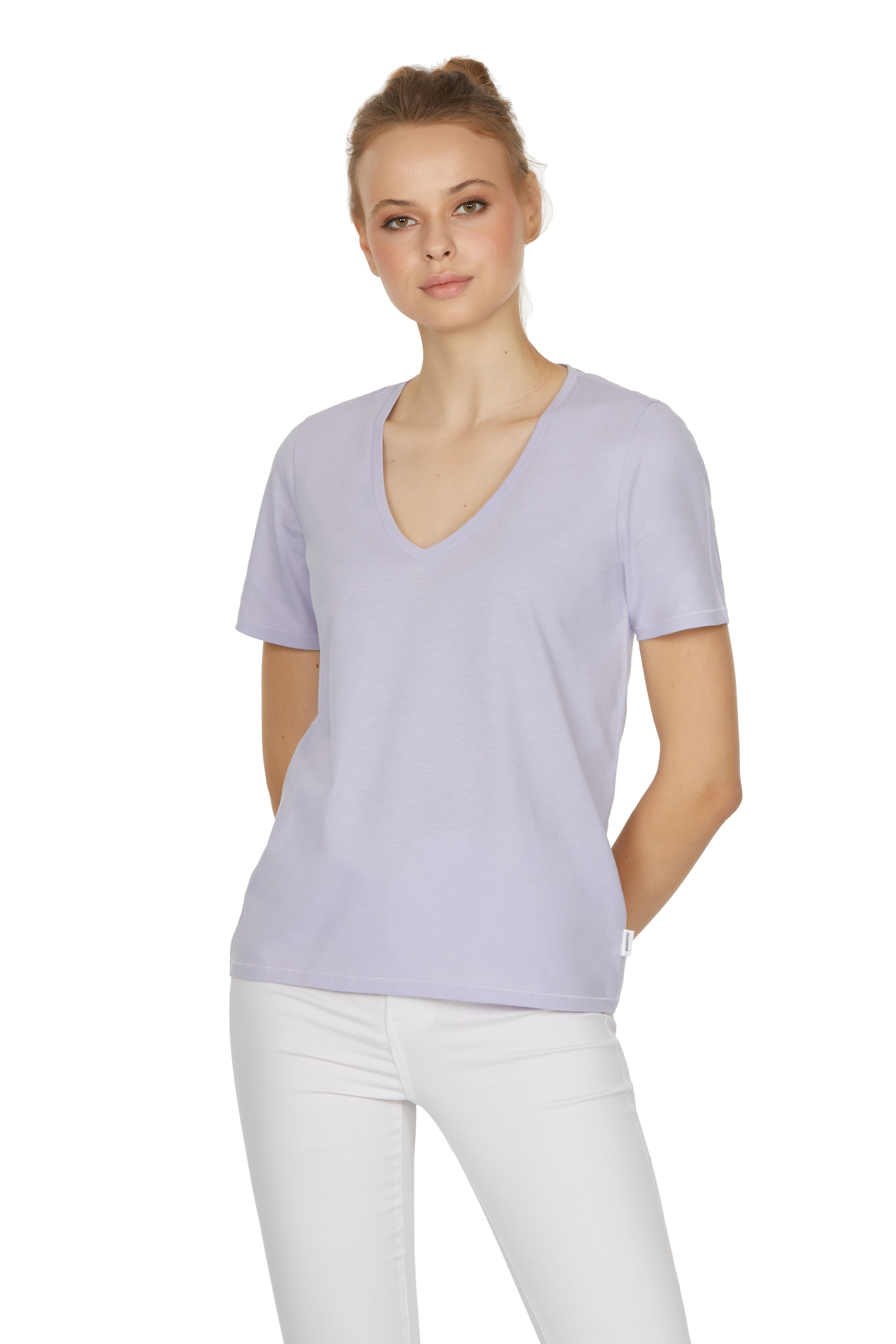 Basic - V Neck - 63 LAVENDER