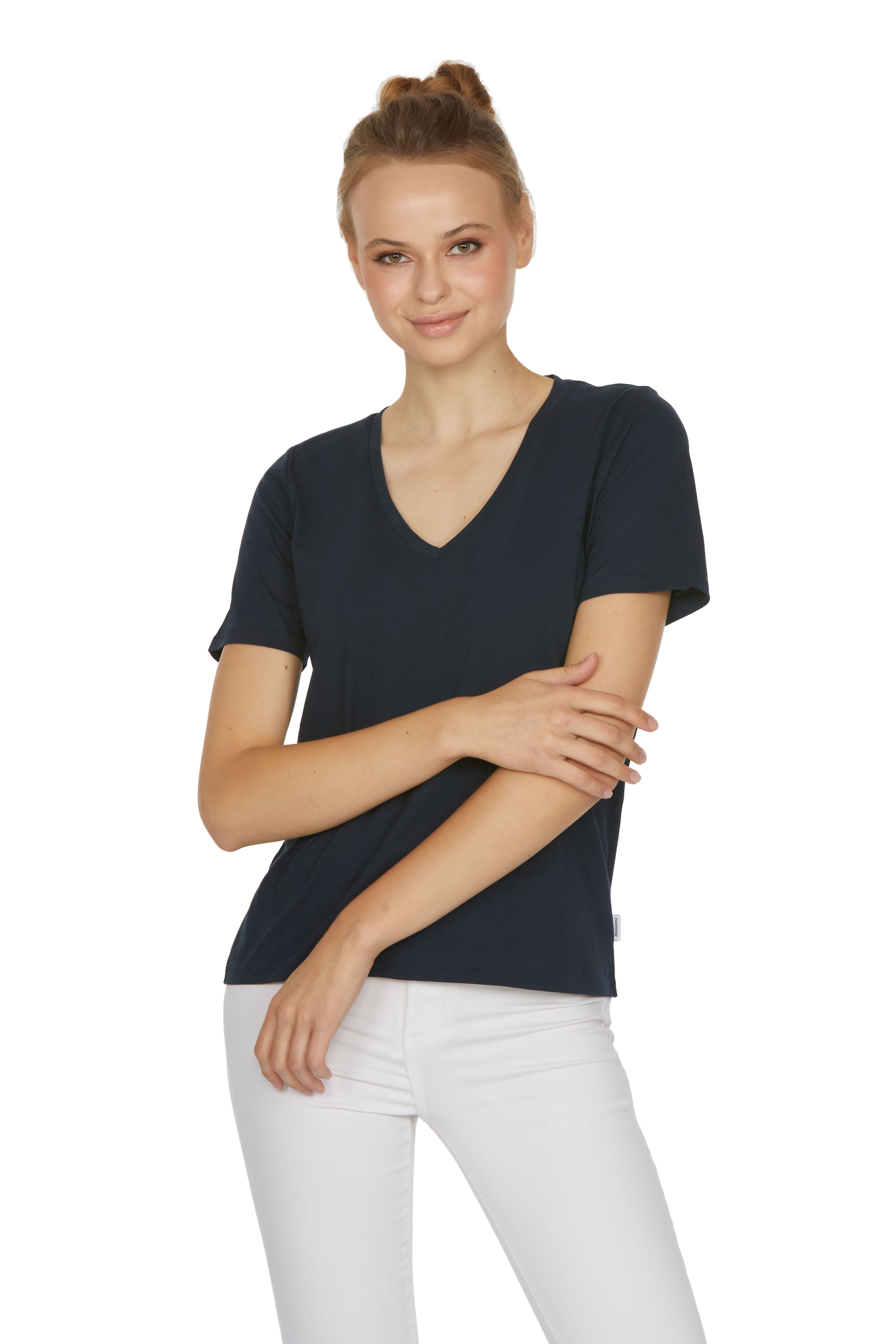 Basic - V Neck - 89 DEEP BLUE