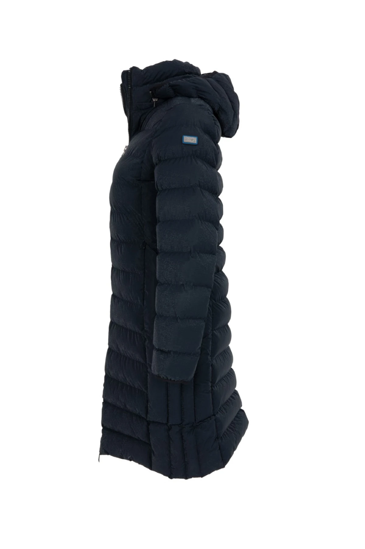 Kadın Uzun Dik Yaka Çıkarılabilir Kapüşonlu Dolgulu Şişme Mont 8664