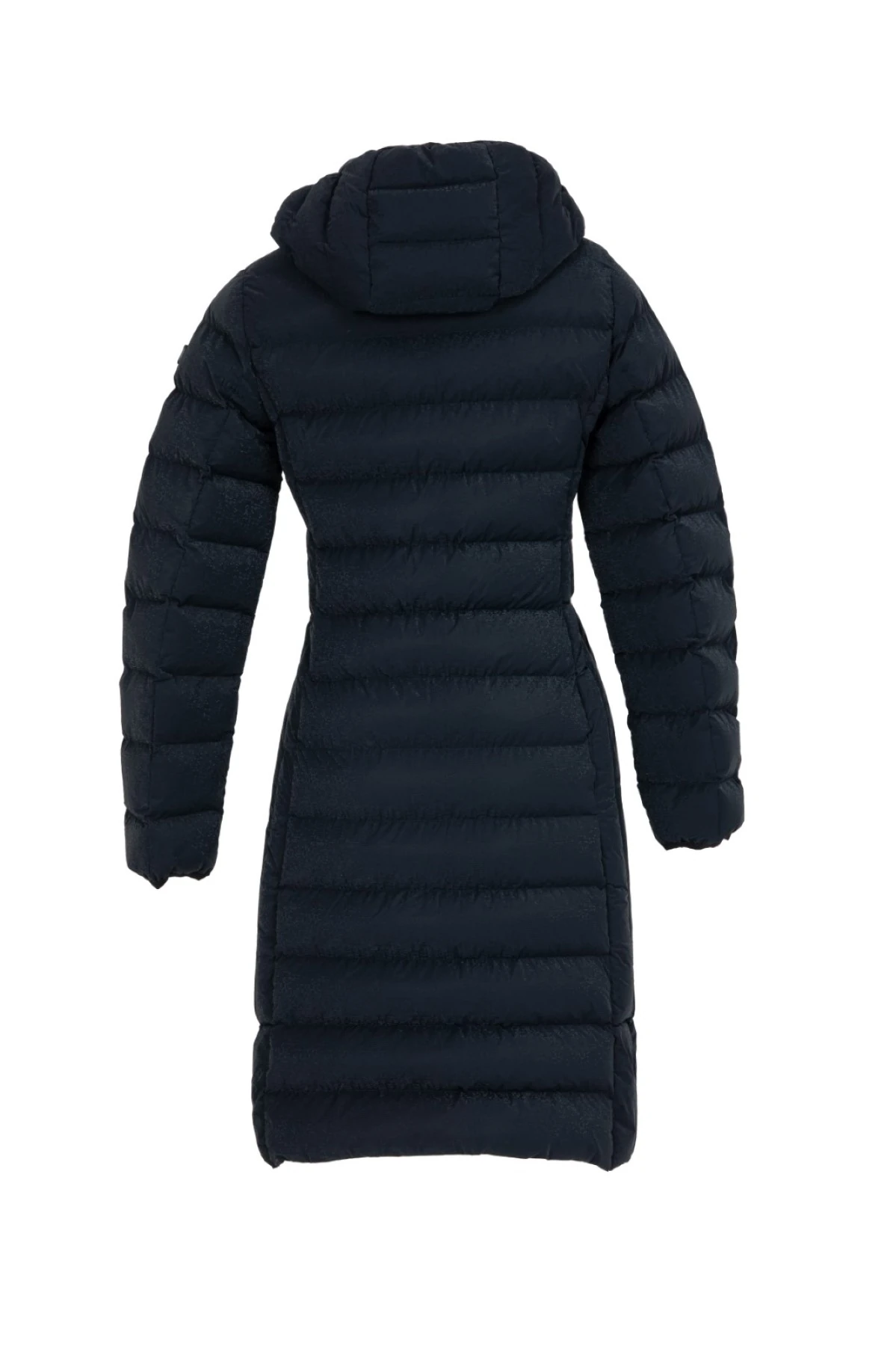 Kadın Uzun Dik Yaka Çıkarılabilir Kapüşonlu Dolgulu Şişme Mont 8664