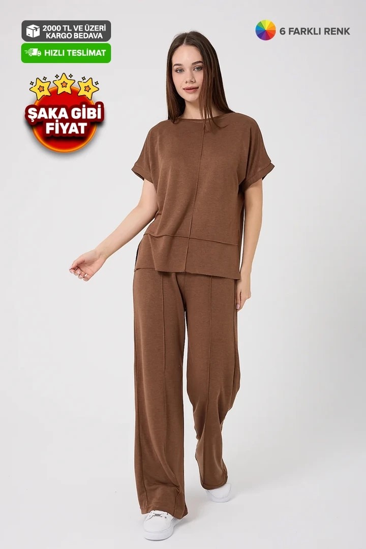 3433-O Yaka Yarım Kol Üst Çimalı İkili Takım