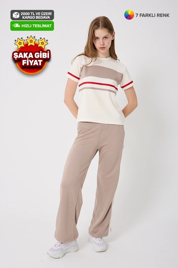 3452-O Yaka Oysho Marine Takım