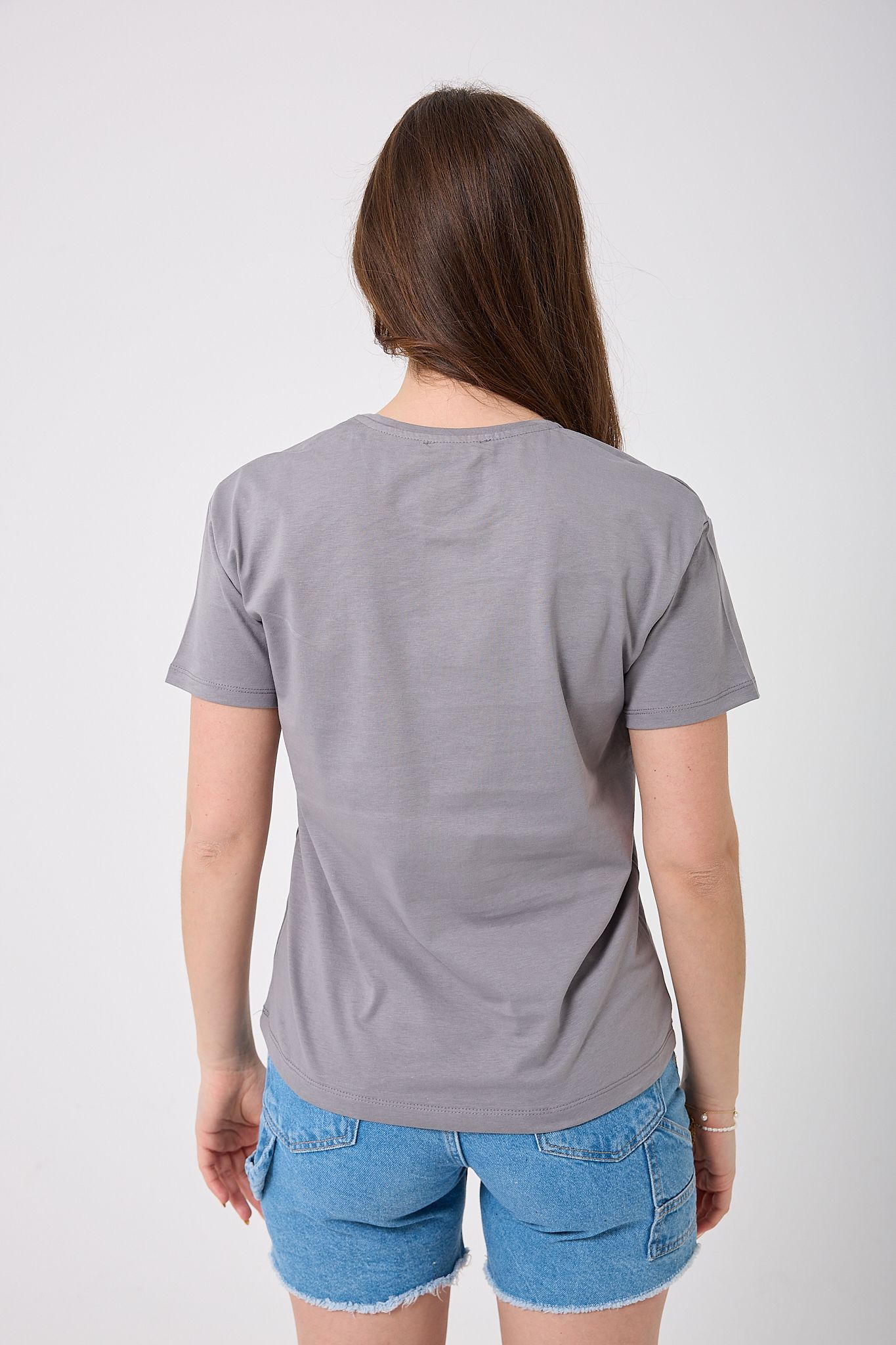 4623 - Oversize Today I Will Bloom Yazı Baskılı T-Shirt
