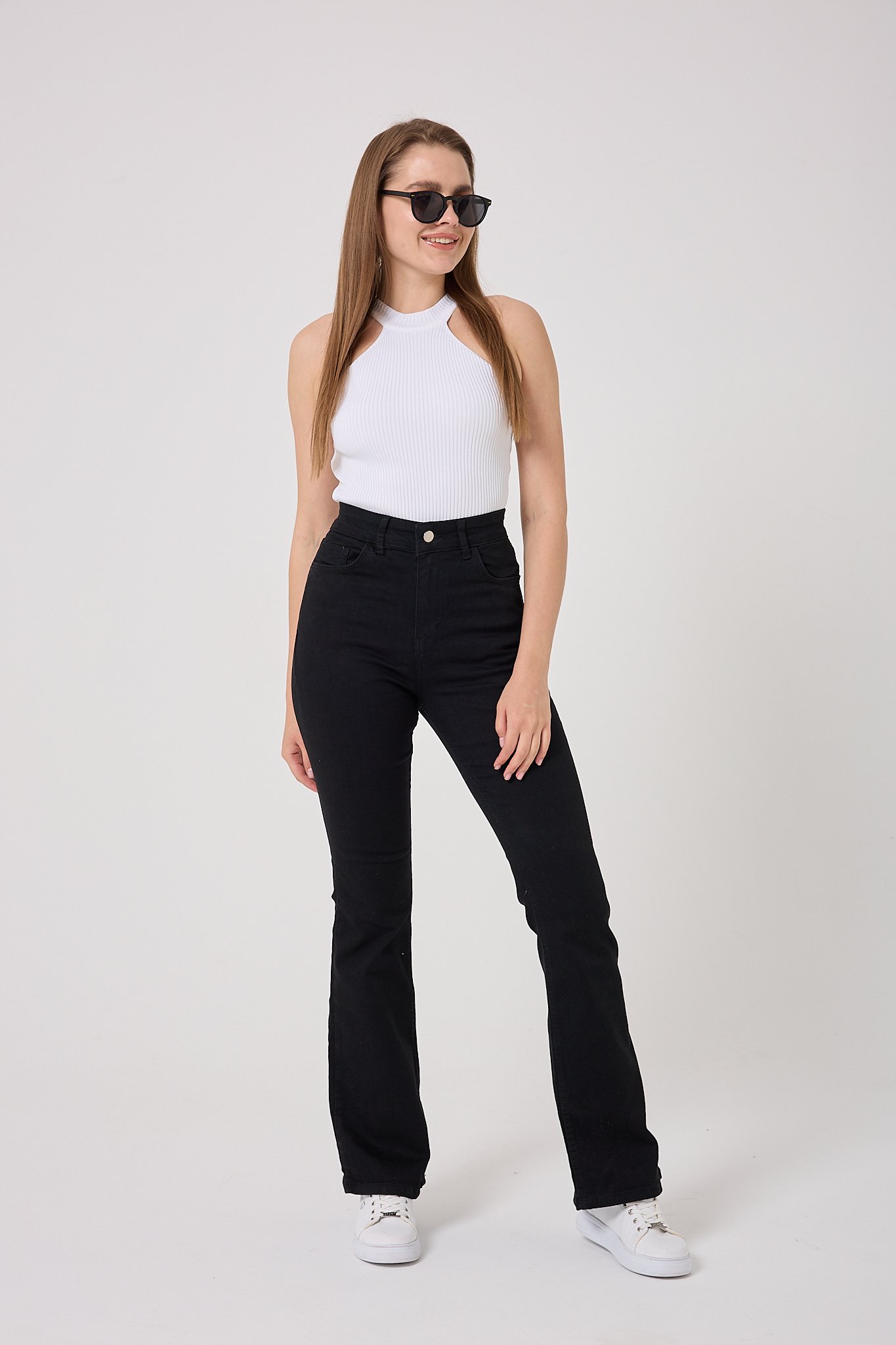  4608 - İspanyol Denim Pantolon - Siyah