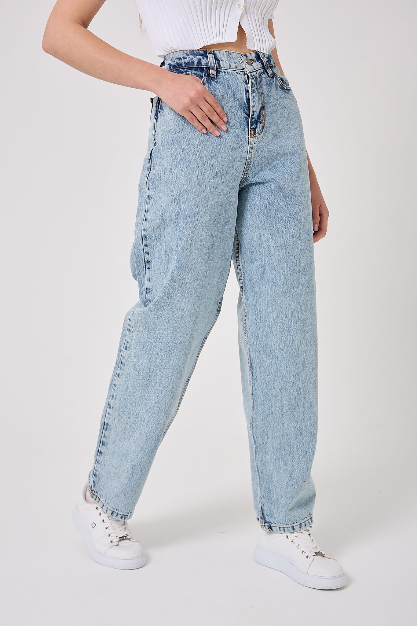  4605 - Baggy Denim Pantolon