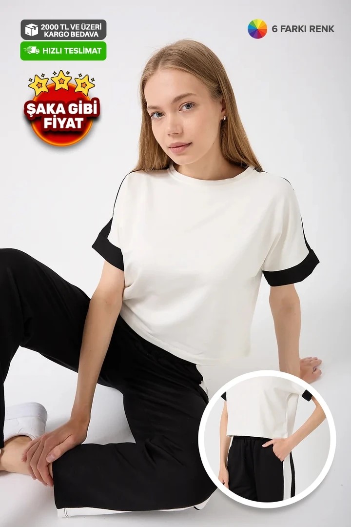 1425 - Garnili Modal İkili Takım