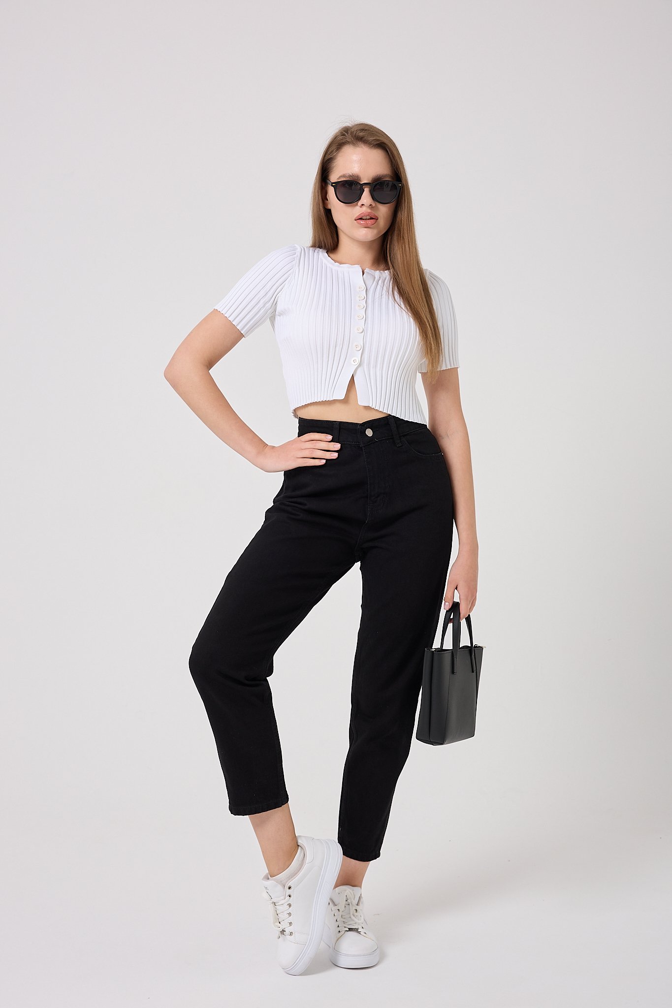  4607-Mom Denim Pantolon