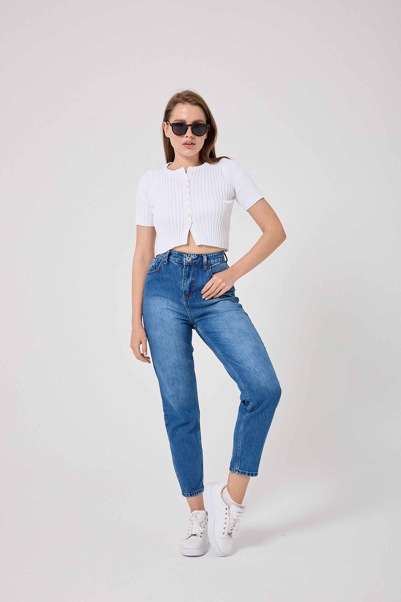  4607-Mom Denim Pantolon