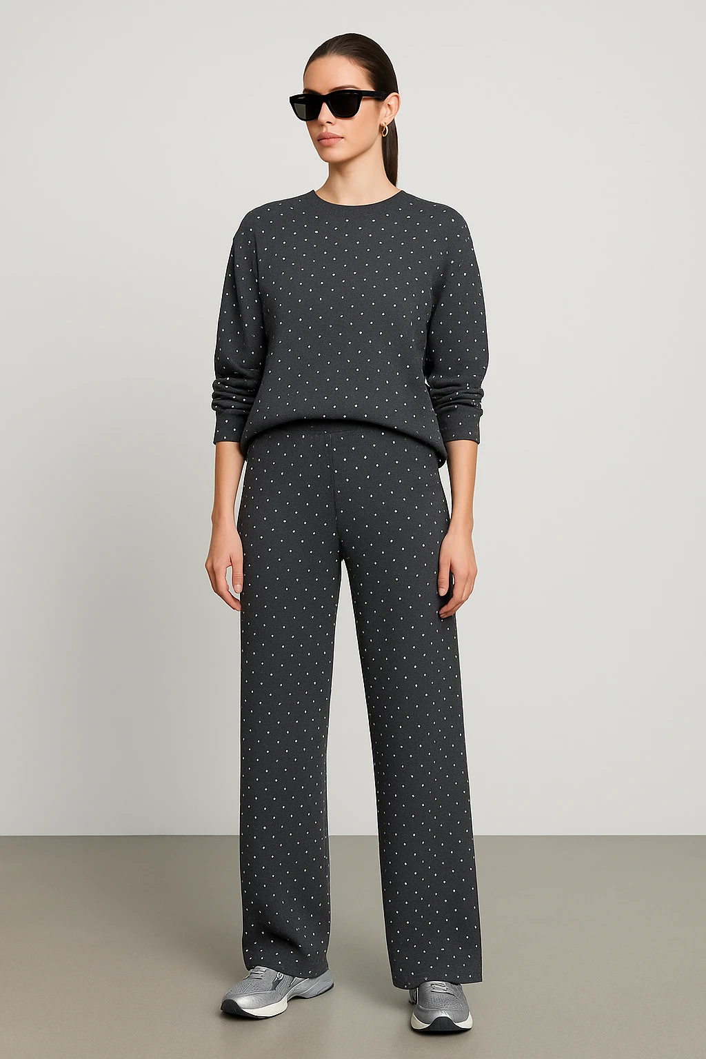 3515 - Tamamı Taşlı Premium Oysho™ Modal Takım