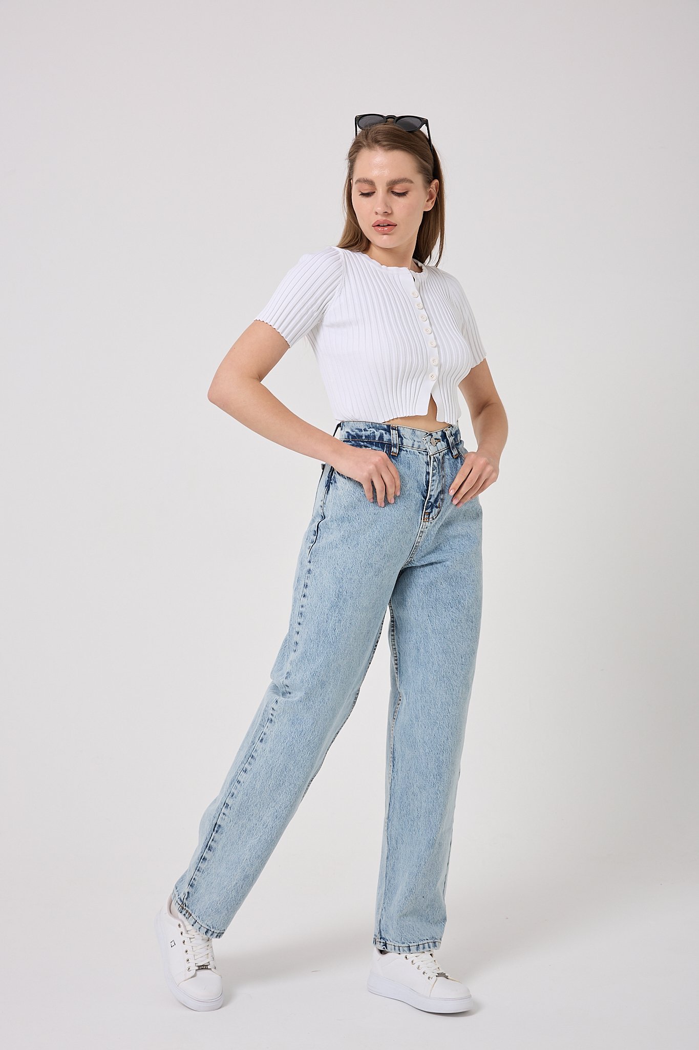  4605 - Baggy Denim Pantolon