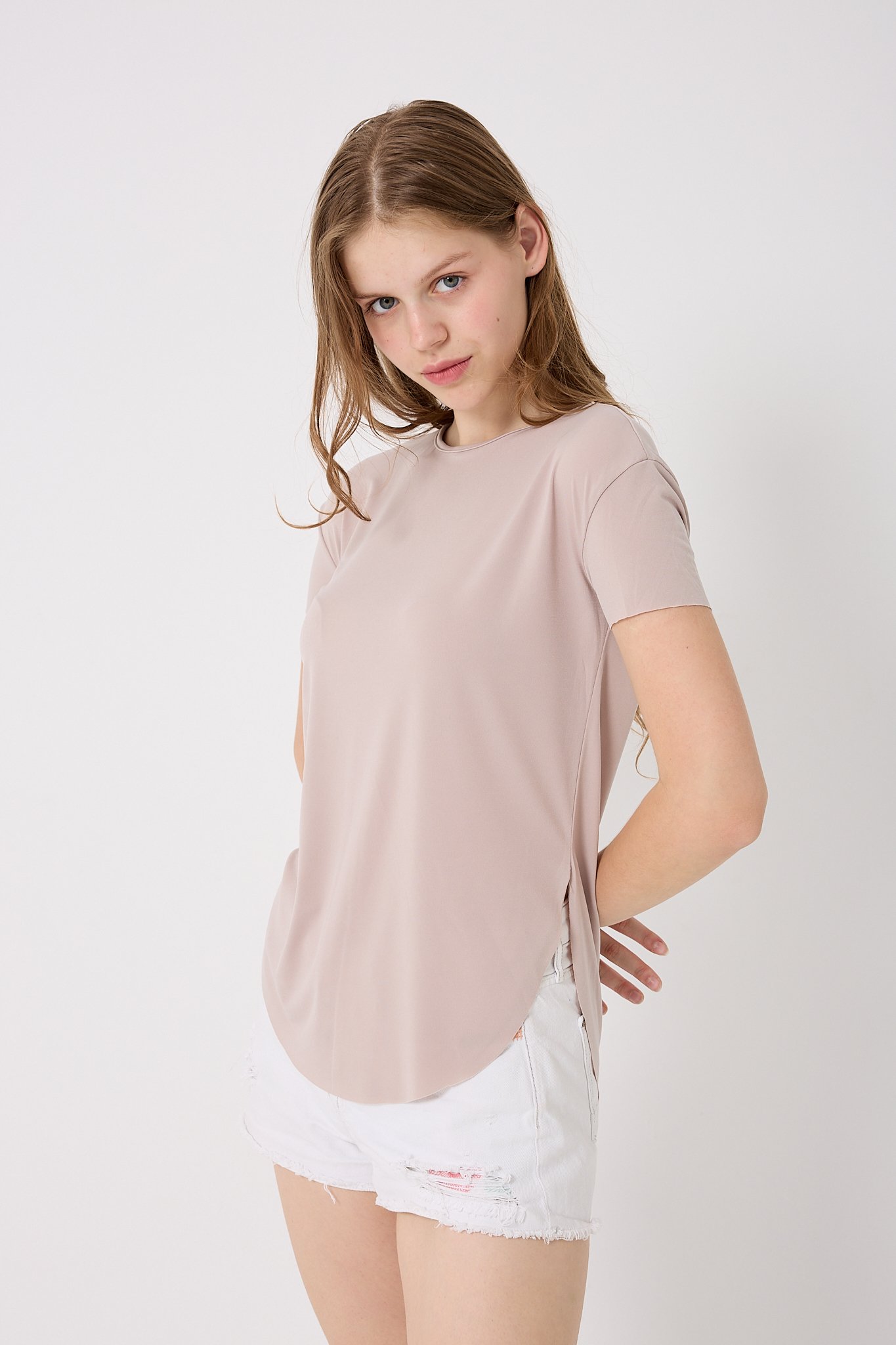 4650-Oysho Bisiklet Yaka T-Shirt