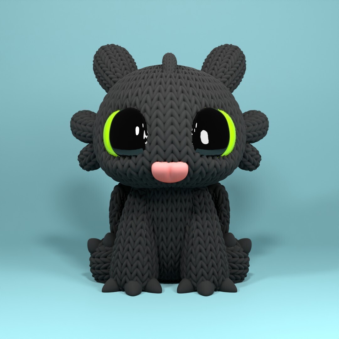 Örgü Desenli Dişsiz (Toothless)
