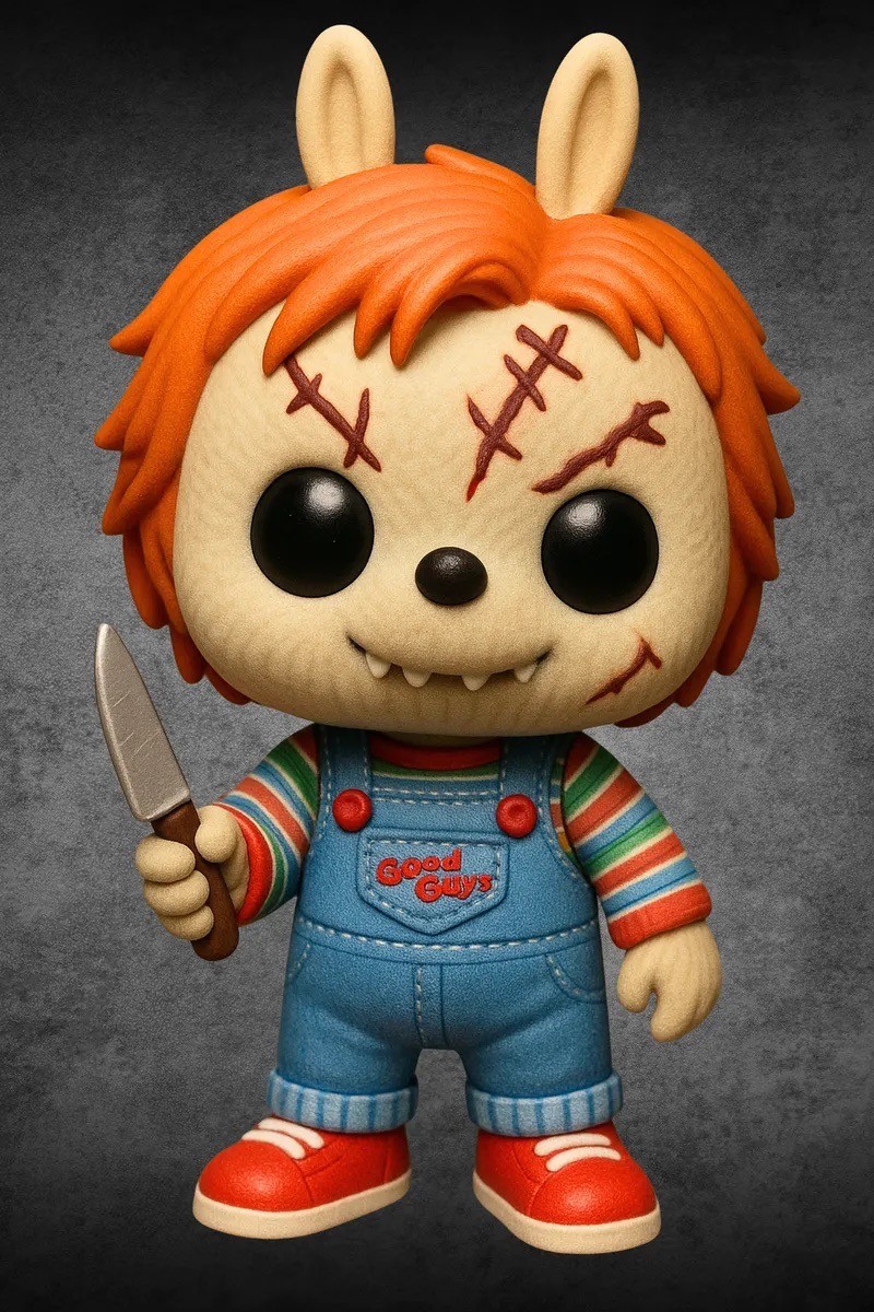 Özel Tasarım Labubu Figürleri - Chucky