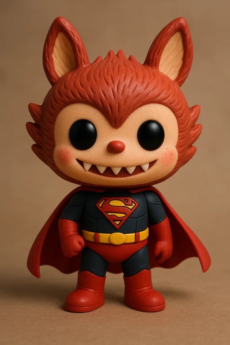 Özel Tasarım Labubu Figürleri - Superman