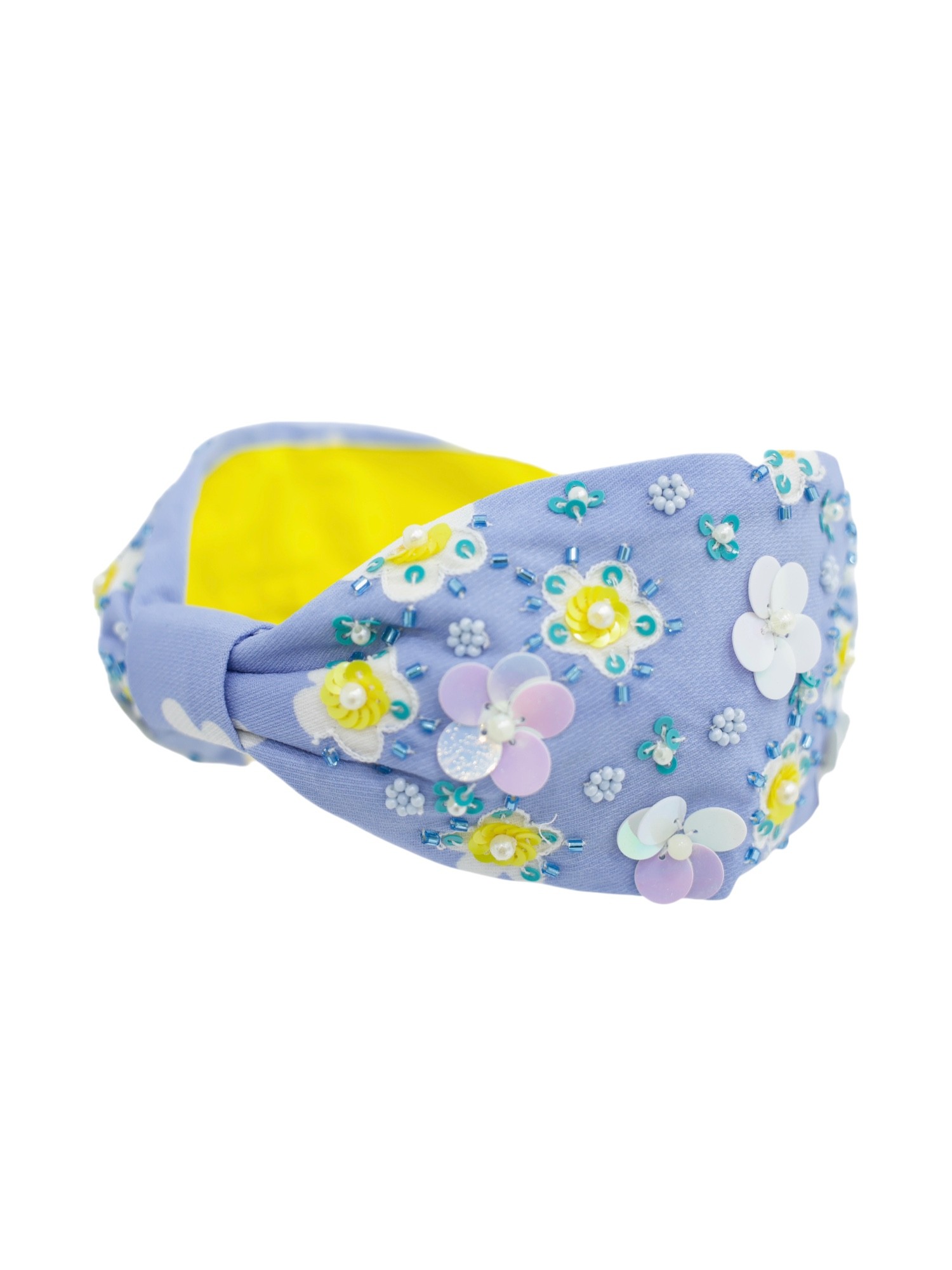 Agata Bead Embroidered Women Headband