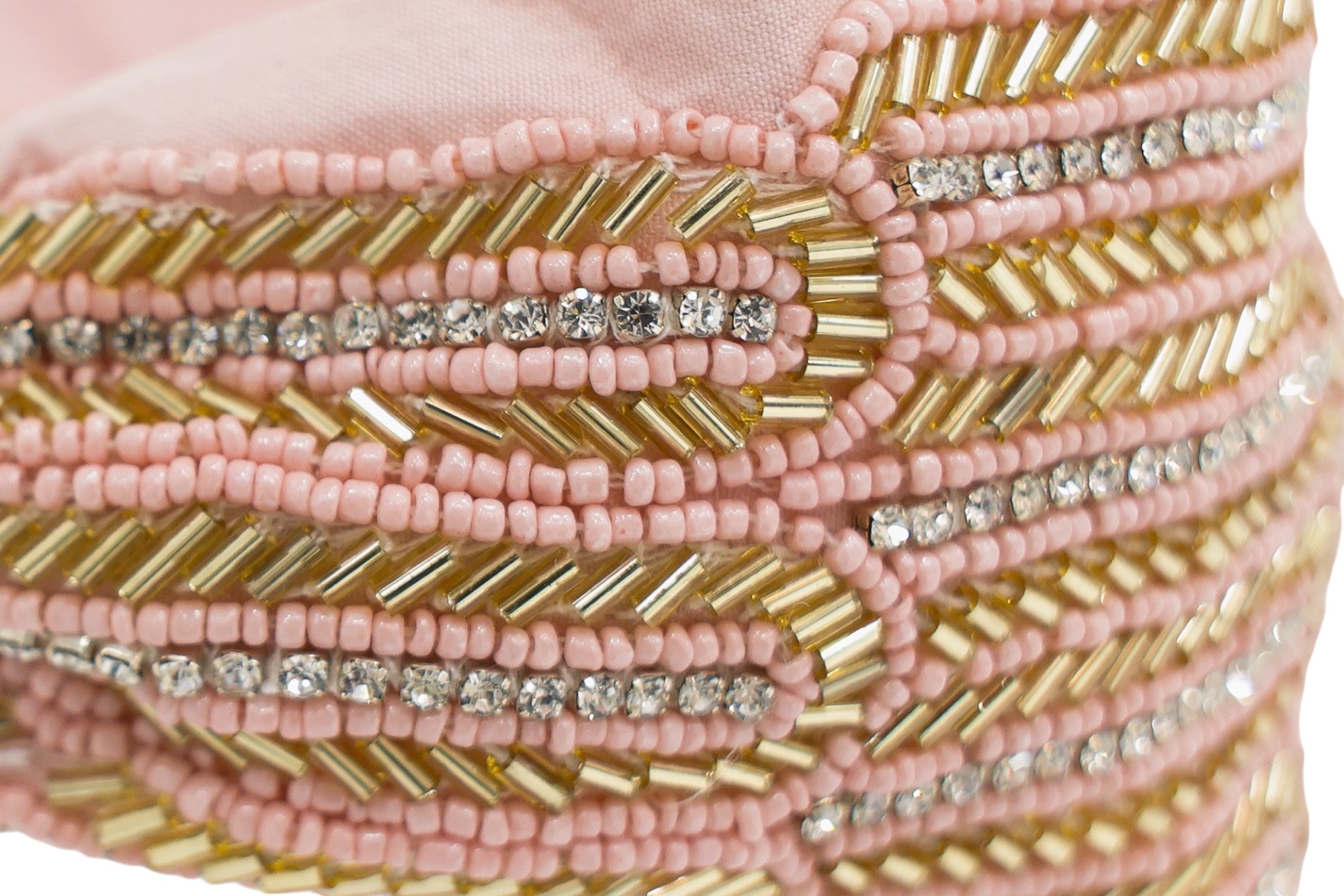 Agata Bead Embroidered Women Headband