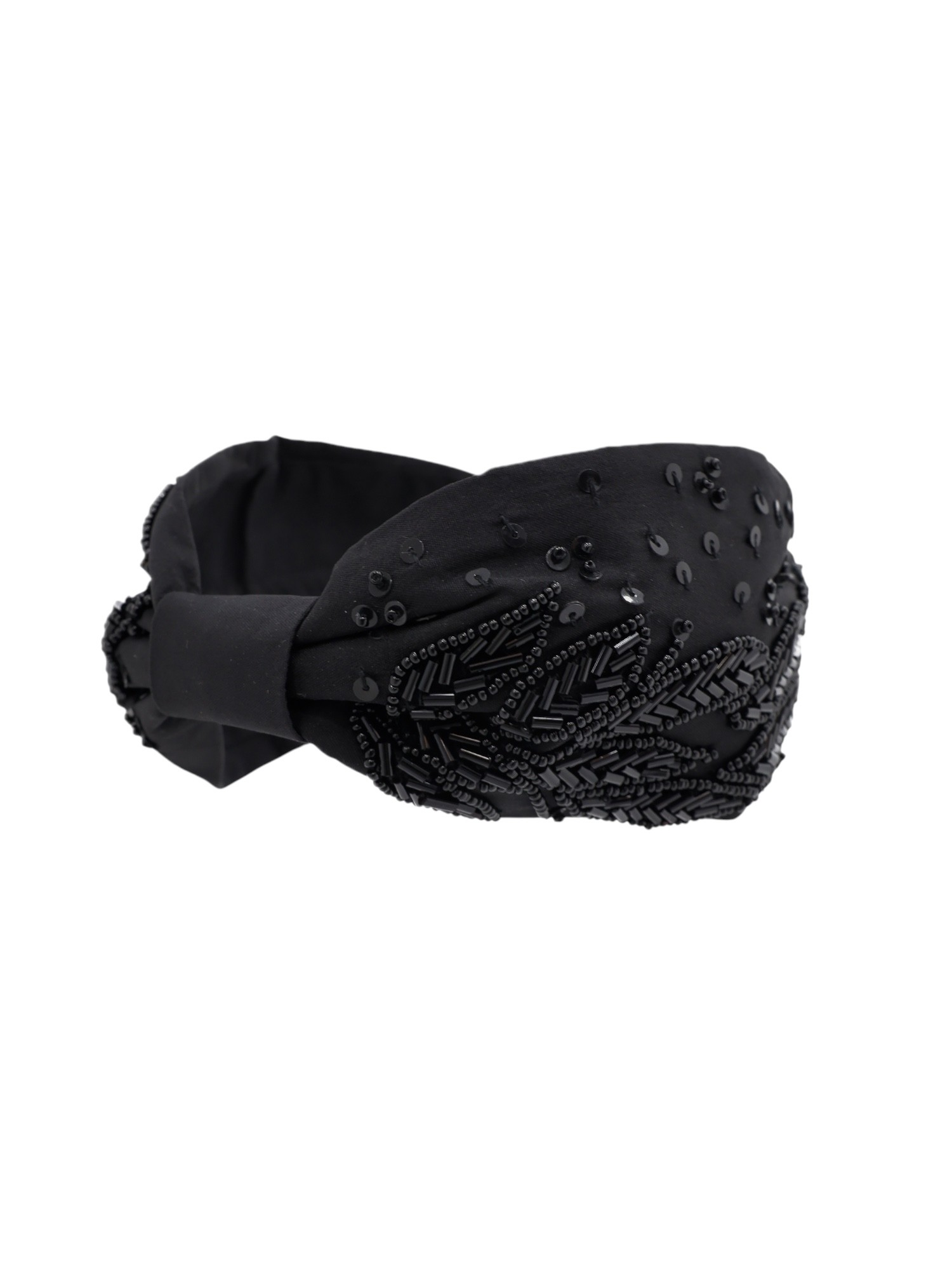 Agata Bead Embroidered Women Headband