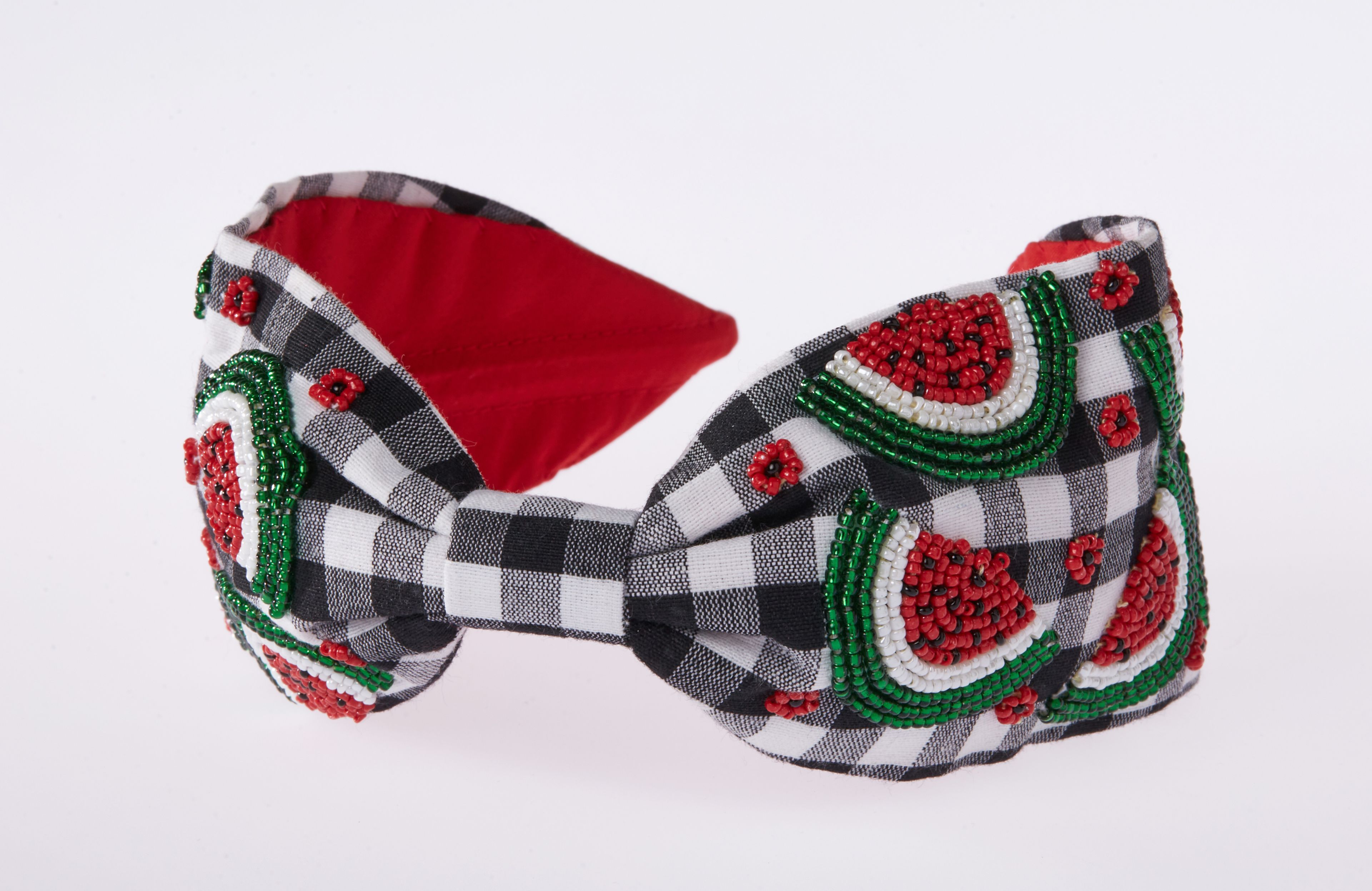 Watermelon Boncuk İşlemeli Kadın Taç