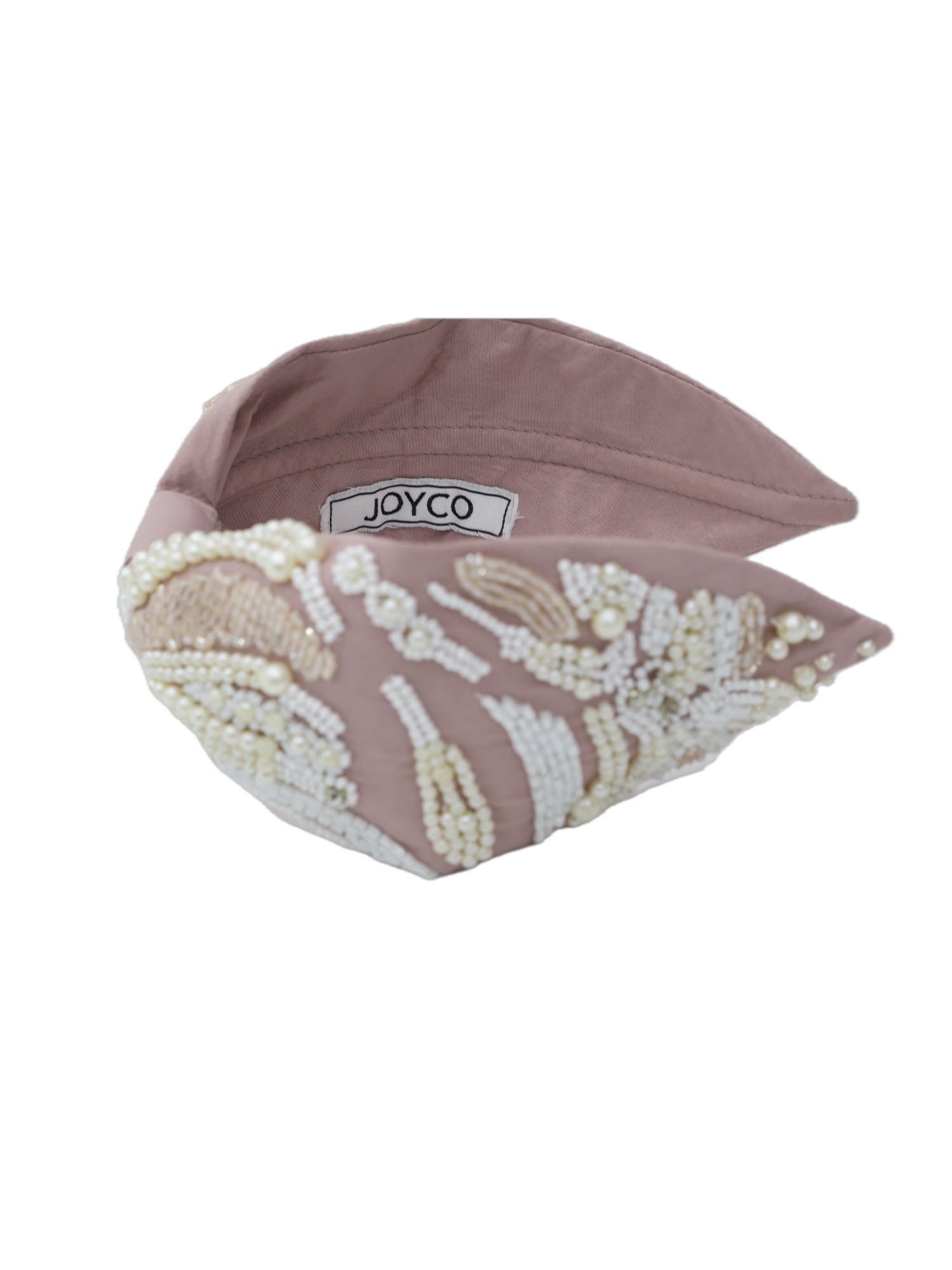 Agata Bead Embroidered Women Headband