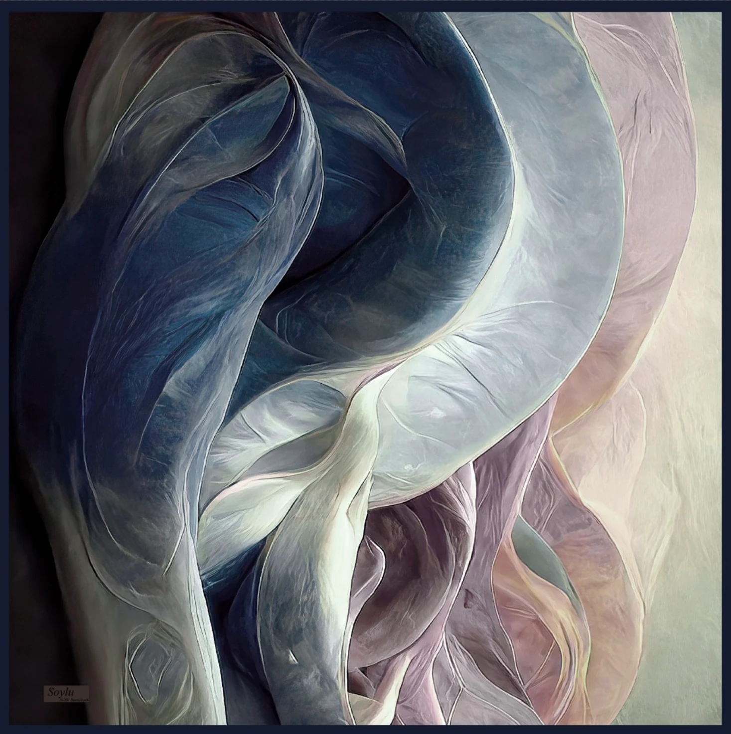 Desenli İpek Twill Eşarp