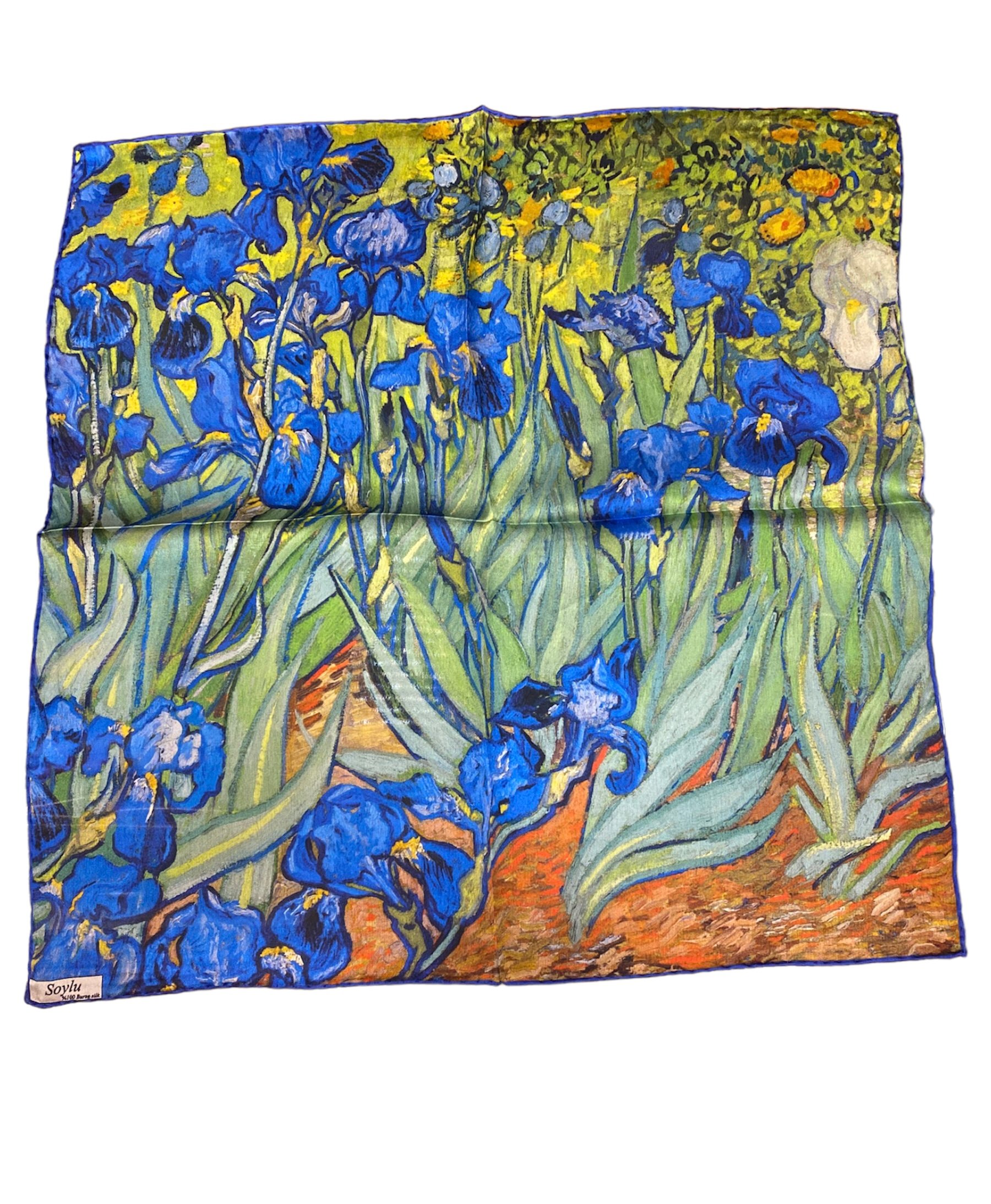 Van Gogh İrisler İpek Mendil Fular