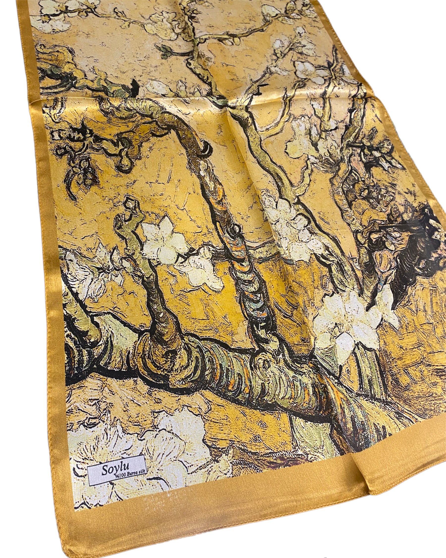 Vincent Van Gogh Badem Ağacı İpek Fular