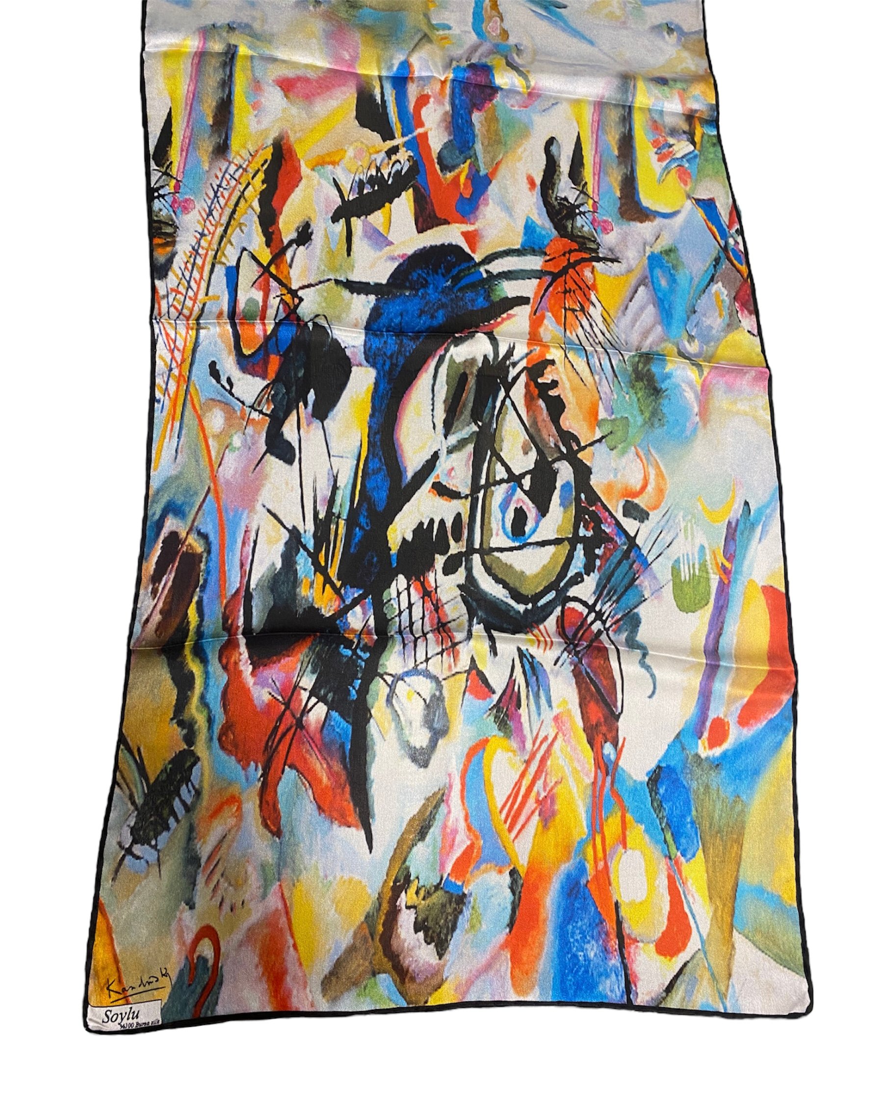 Kandinsky Kompozisyon İpek Fular