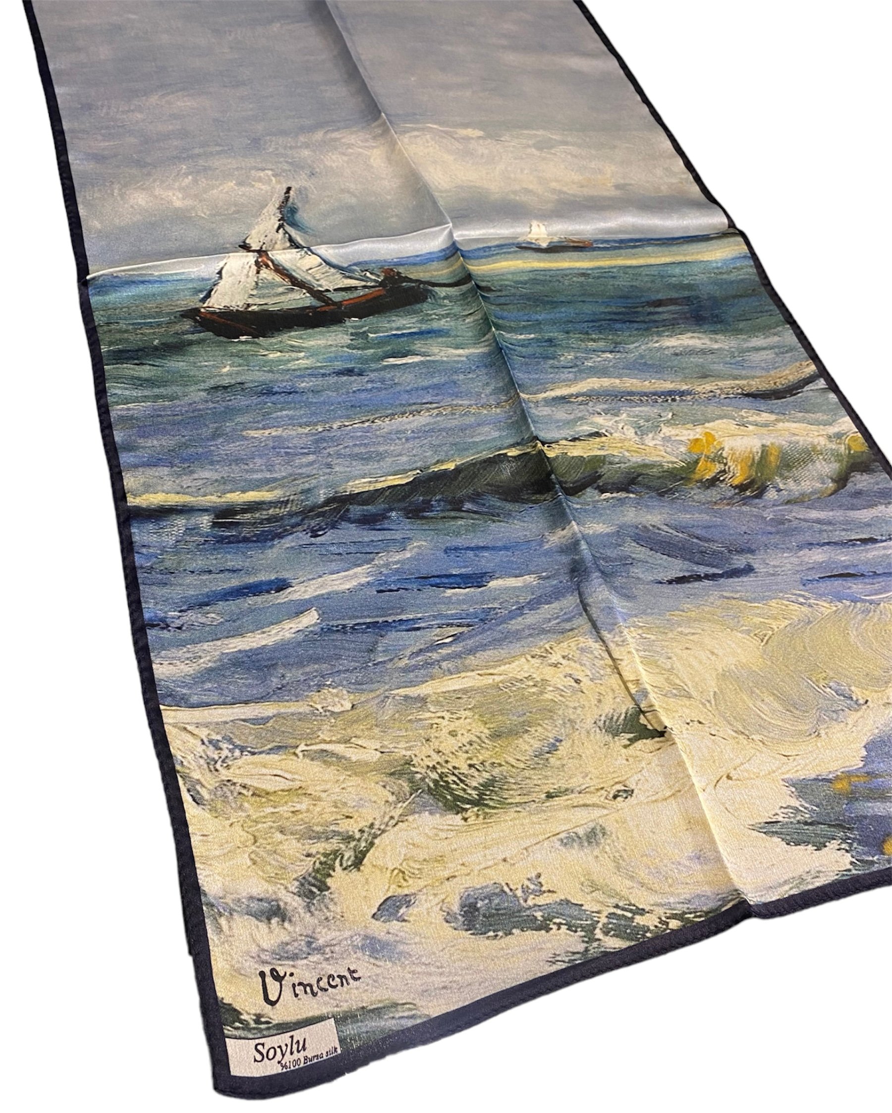 Vincent Van Gogh Gemi İpek Fular