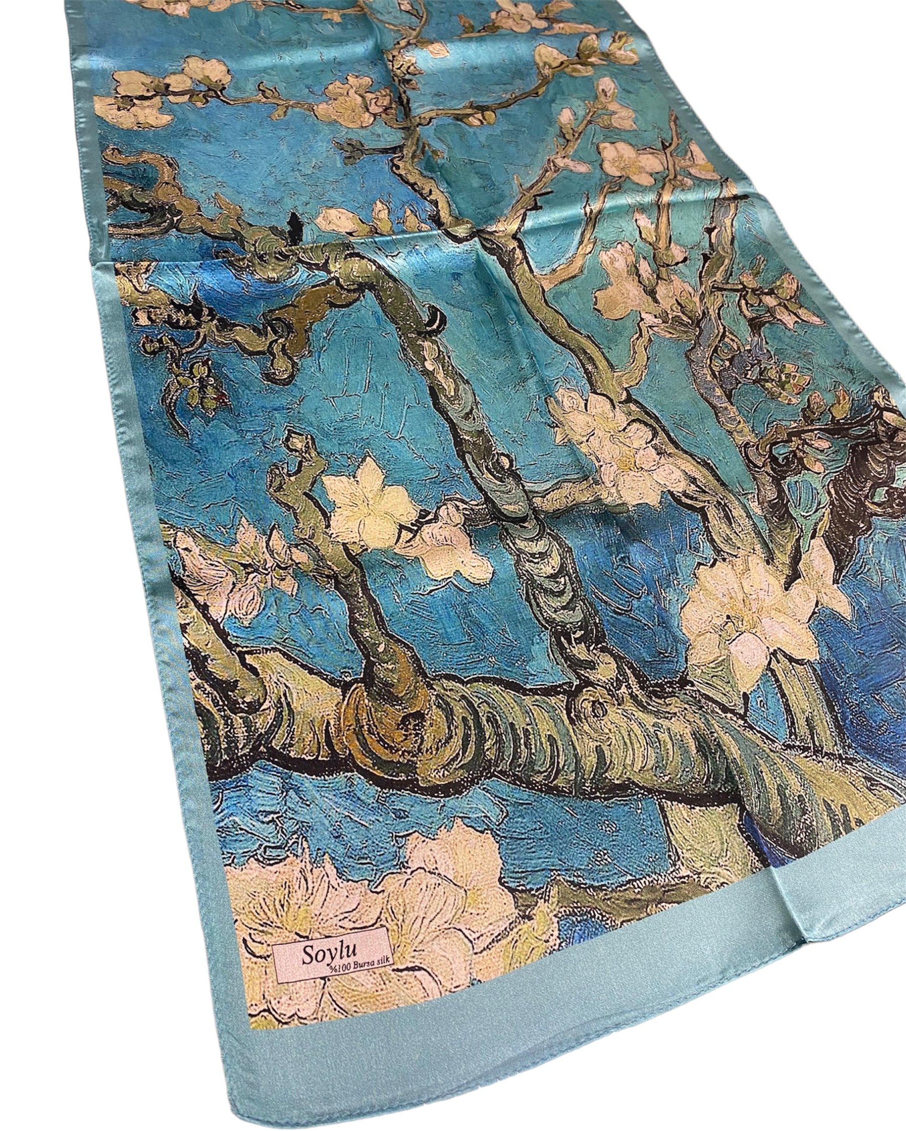 Vincent Van Gogh Badem Ağacı İpek Fular