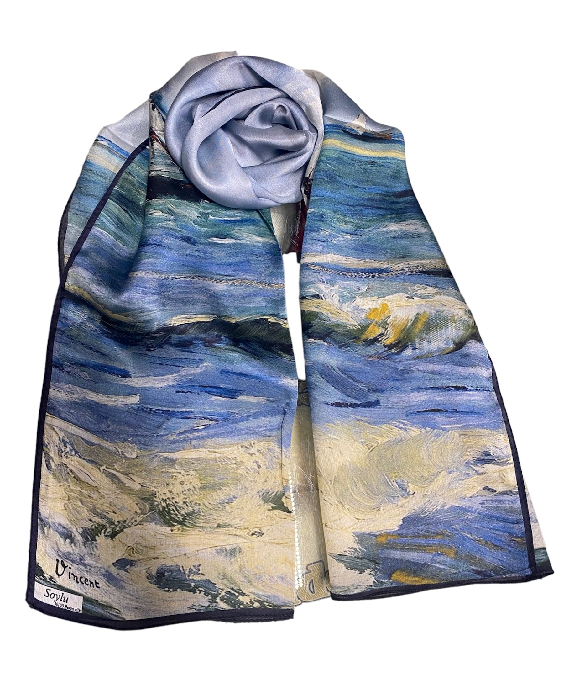 Vincent Van Gogh Gemi İpek Fular