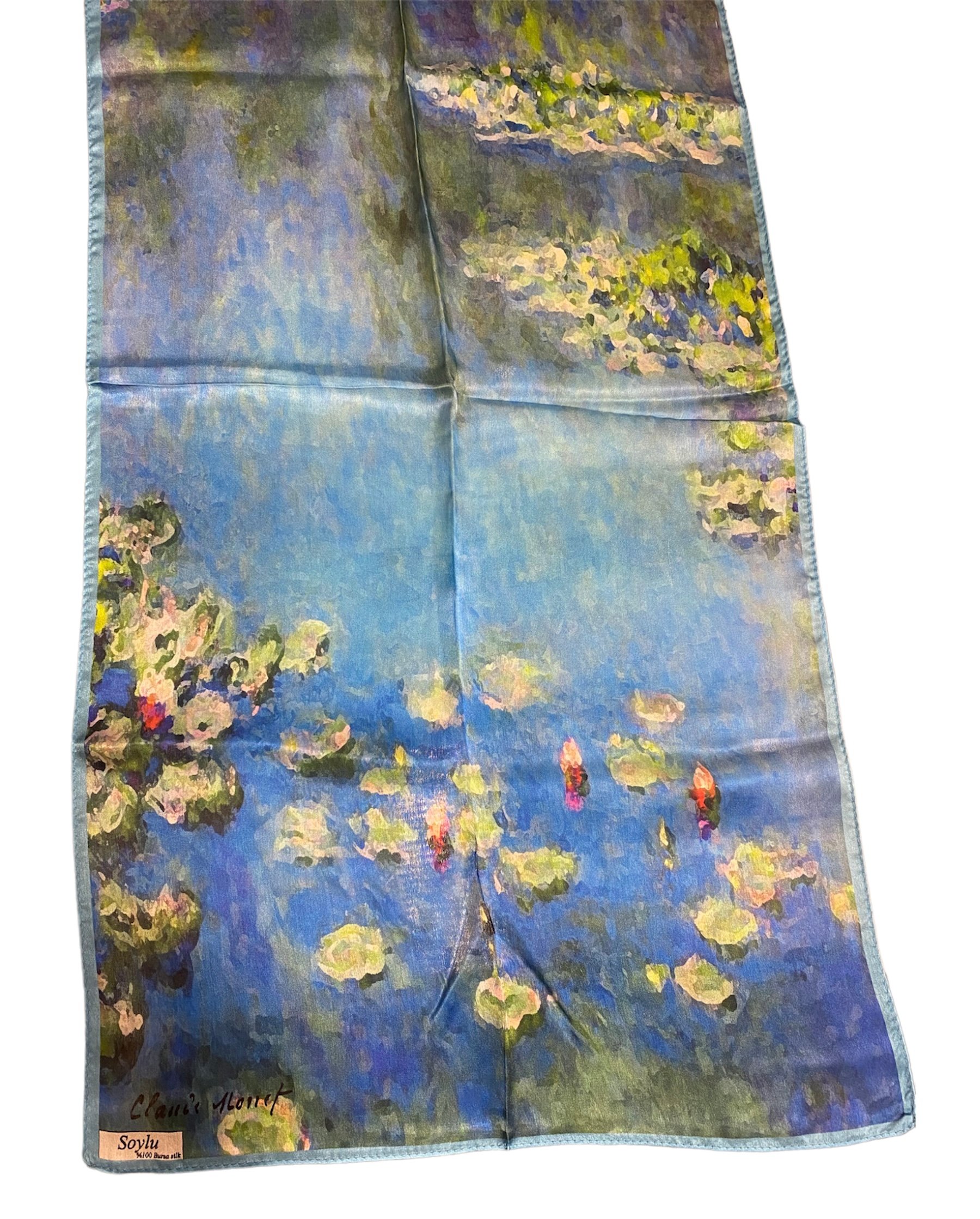 Claude Monet Nilüferler İpek Fular