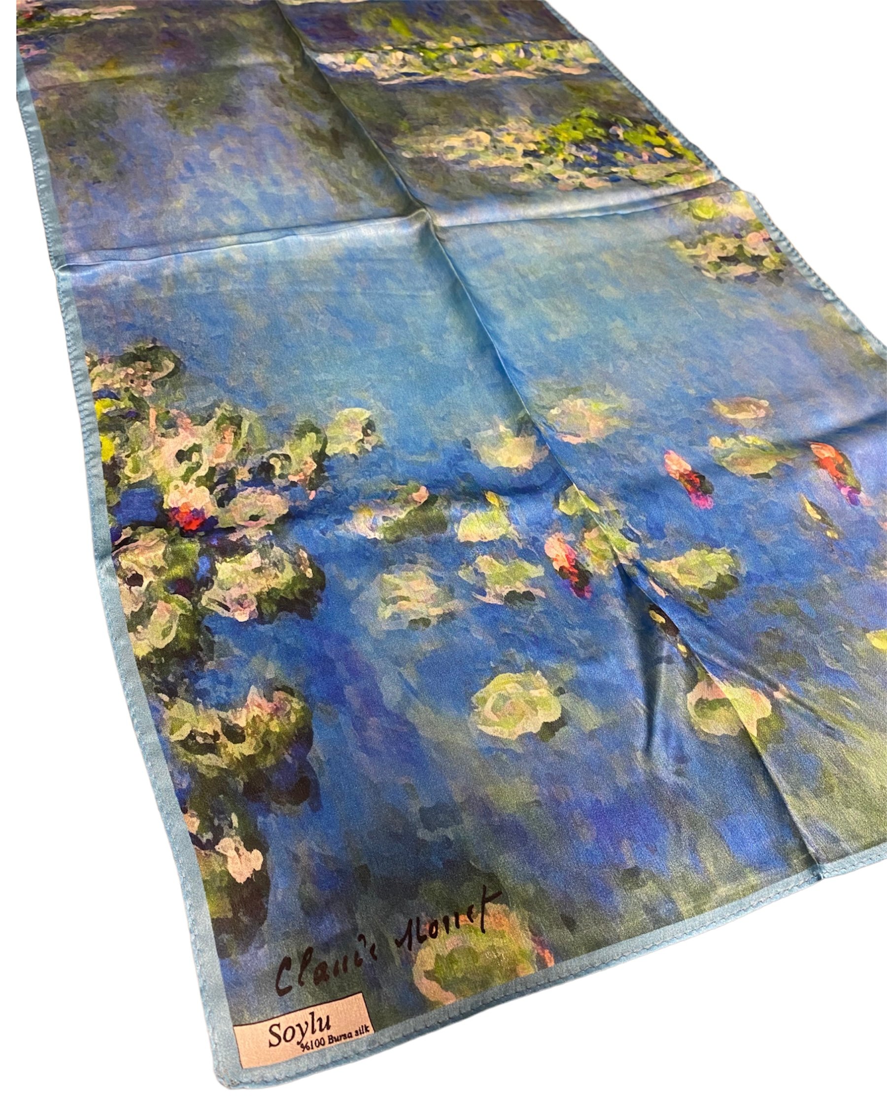 Claude Monet Nilüferler İpek Fular