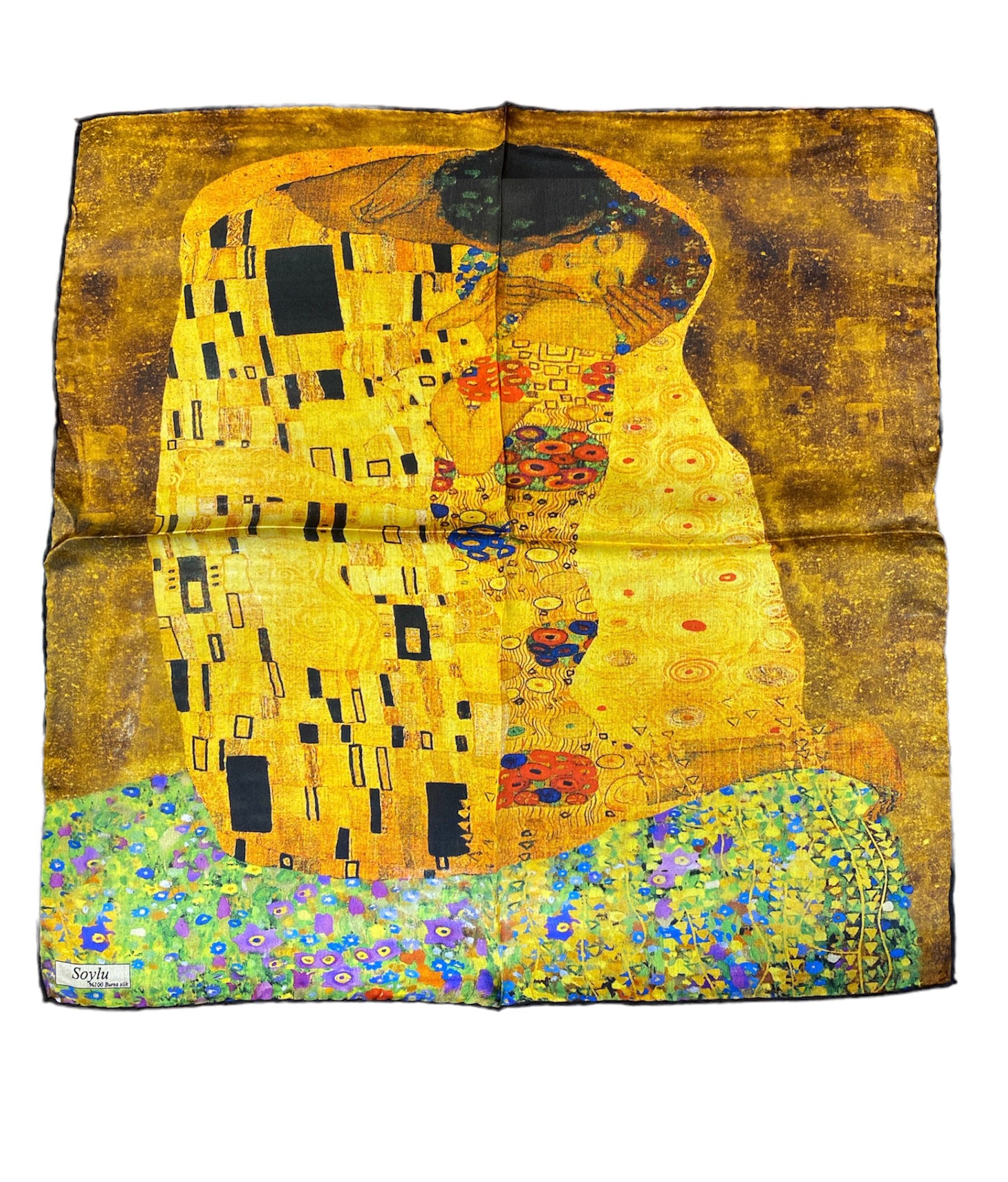 Gustav Klimt Öpücük İpek Mendil Fular