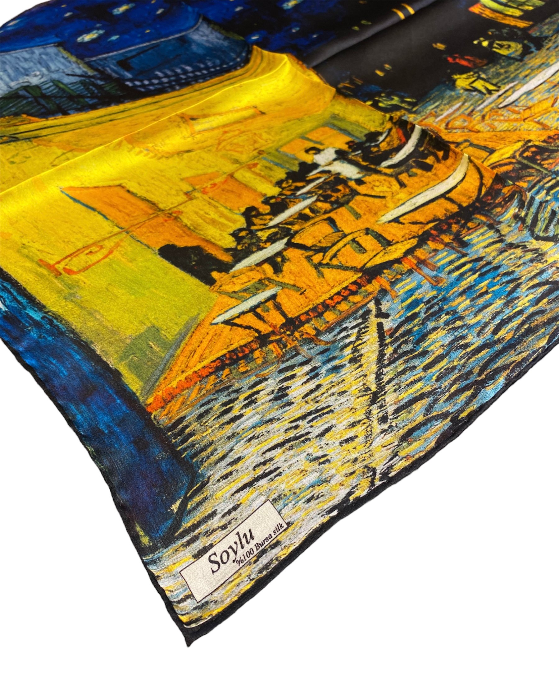 Van Gogh Teras Kafe İpek Mendil Fular