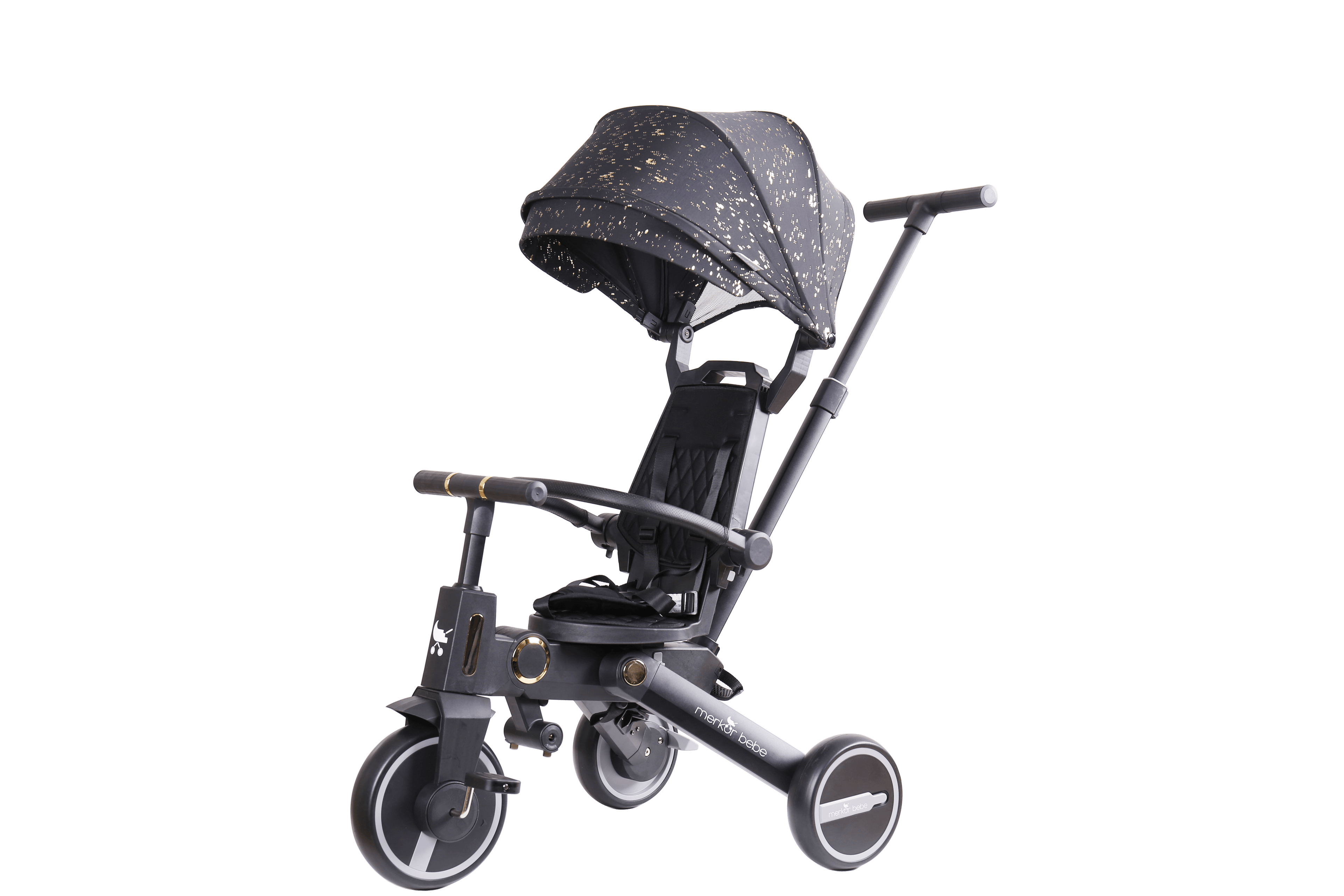 Falcon Üç Tekerlekli Bebek ve Çocuk Bisikleti Gold Edition