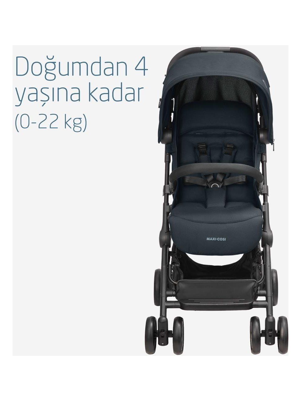 Maxi-Cosi Lara2 Ultra Kompakt Otomatik Katlanan Kabin Boy Bebek Arabası Essential Graphite
