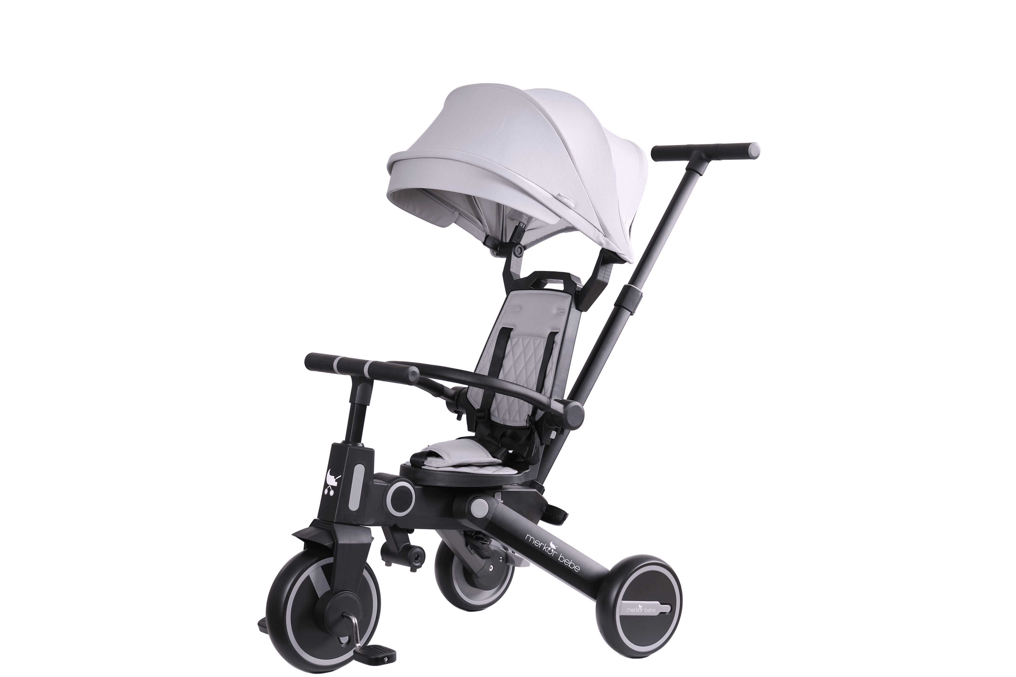 Falcon Üç Tekerlekli Bebek ve Çocuk Bisikleti Gri