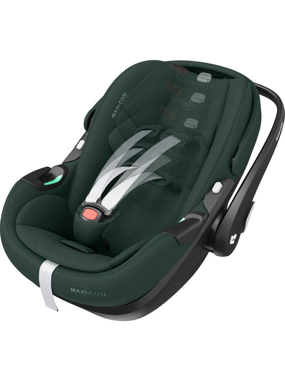 Maxi-Cosi Pebble 360 Pro Slidetech - 360 Dönebilen Tam Yatabilen Ana Kucağı ve Oto Koltuğu 0-13 kg Twillic Green