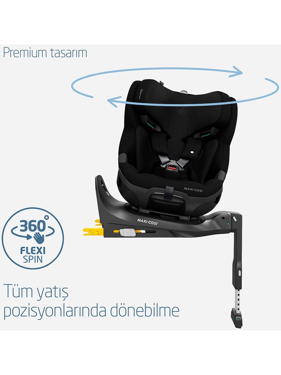 Maxi-Cosi Emerald 360 Pro Slidetech 0-36 kg Oto Koltuğu Authentic Black