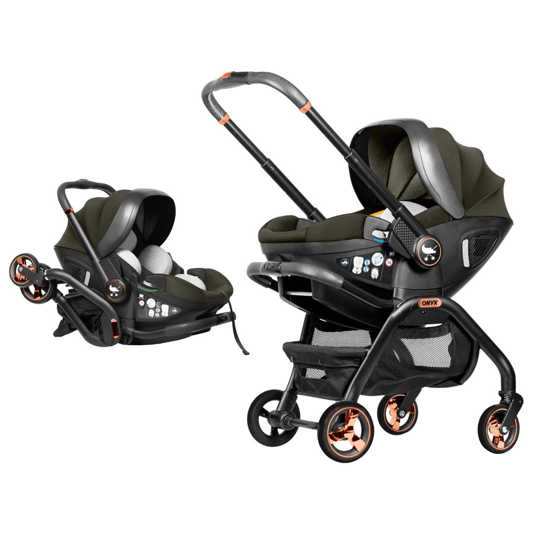 Merkür Bebe Onyx 2'si 1 Arada Oto Koltuğu Bebek Arabası Yeşil
