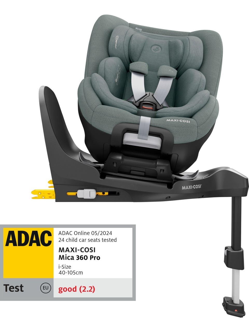 Maxi-Cosi Mica 360 Pro i-Size SlideTech Dönebilen Oto Koltuğu 0-18 kg Authentic Grey