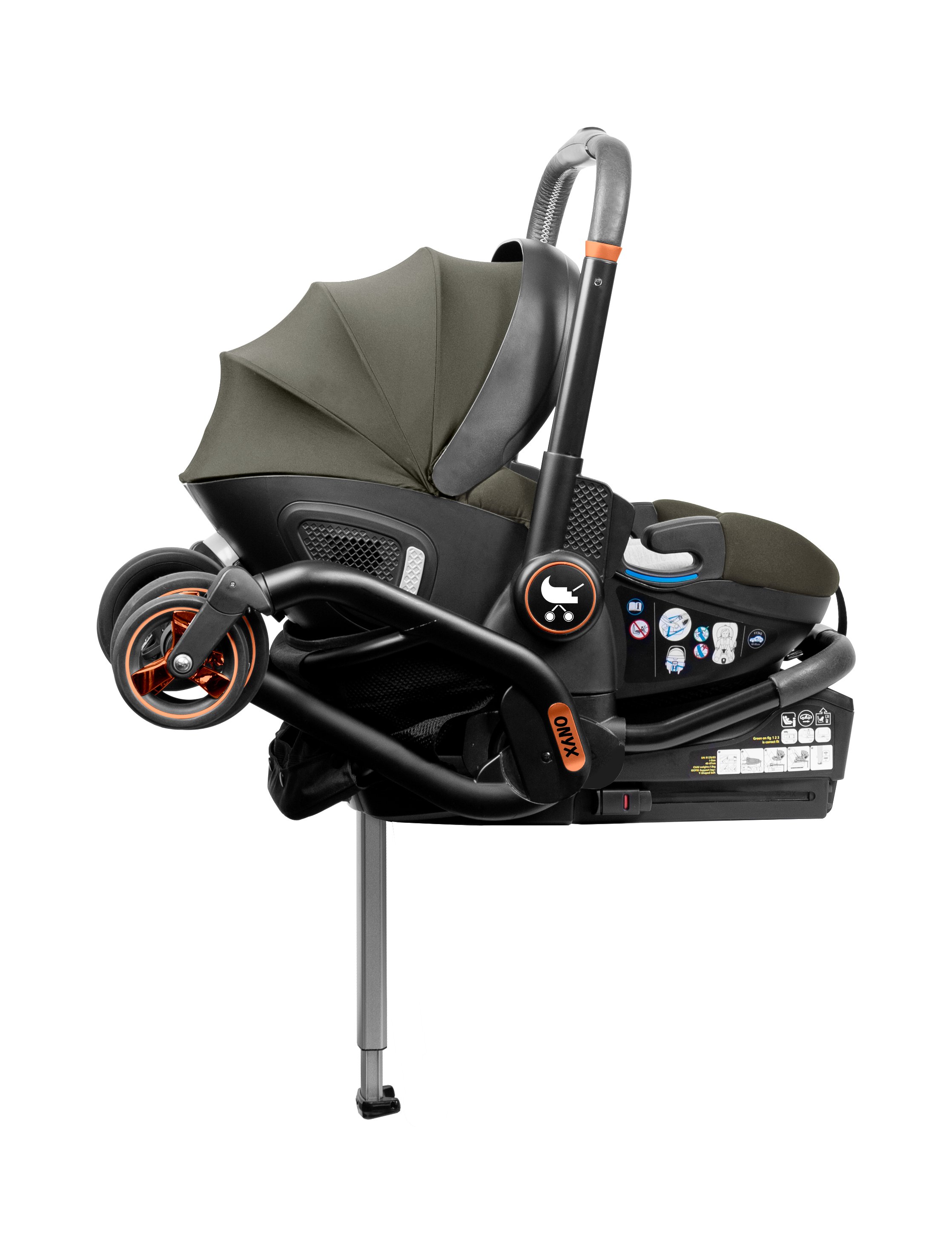 Merkür Bebe Onyx 2'si 1 Arada Oto Koltuğu Bebek Arabası Yeşil