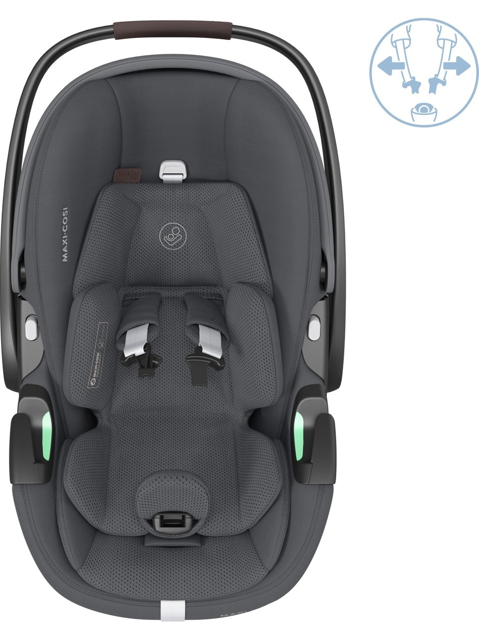 Maxi-Cosi Pebble 360 Pro Slidetech - 360 Dönebilen Tam Yatabilen Ana Kucağı ve Oto Koltuğu 0-13 kg Twillic Graphite