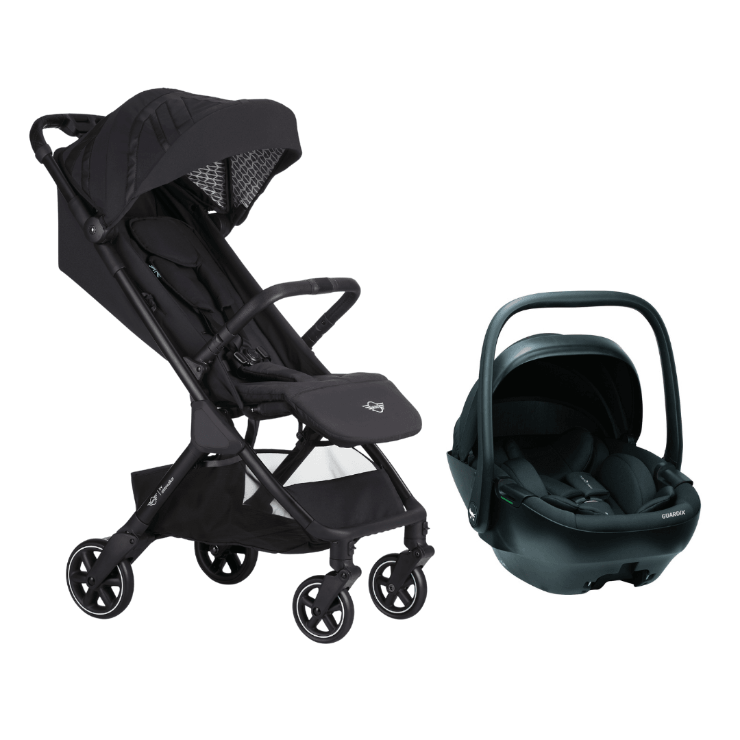 MINI by Easywalker Buggy SNAP Travel Sistem Bebek Arabası Oxford Black - Merkürbebe Guardix Anne Kucağı Siyah