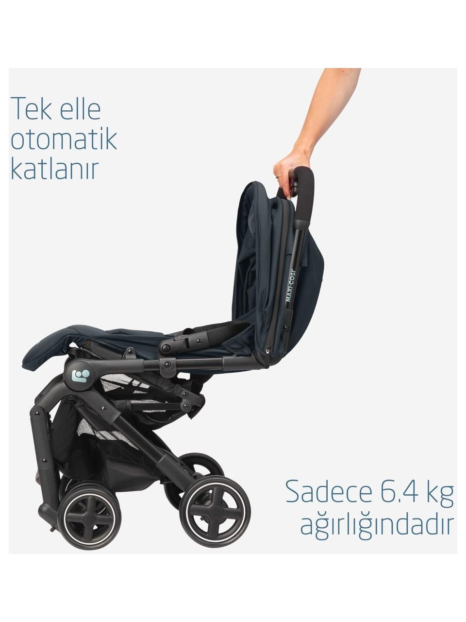 Maxi-Cosi Lara2 Ultra Kompakt Otomatik Katlanan Kabin Boy Bebek Arabası Essential Graphite