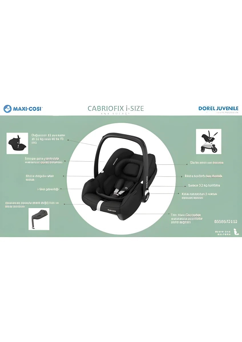 Maxi Cosi Cabrio Fix I-Size Ana Kucağı Essenital Black